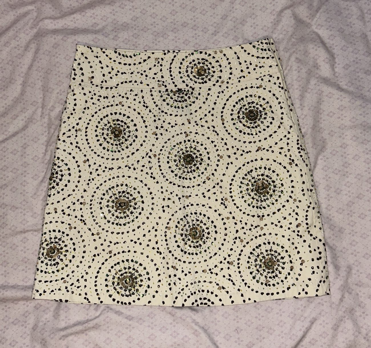 beaded old label New Look skirt bought at The Prince Of Wales Hospice Shop for £3.00