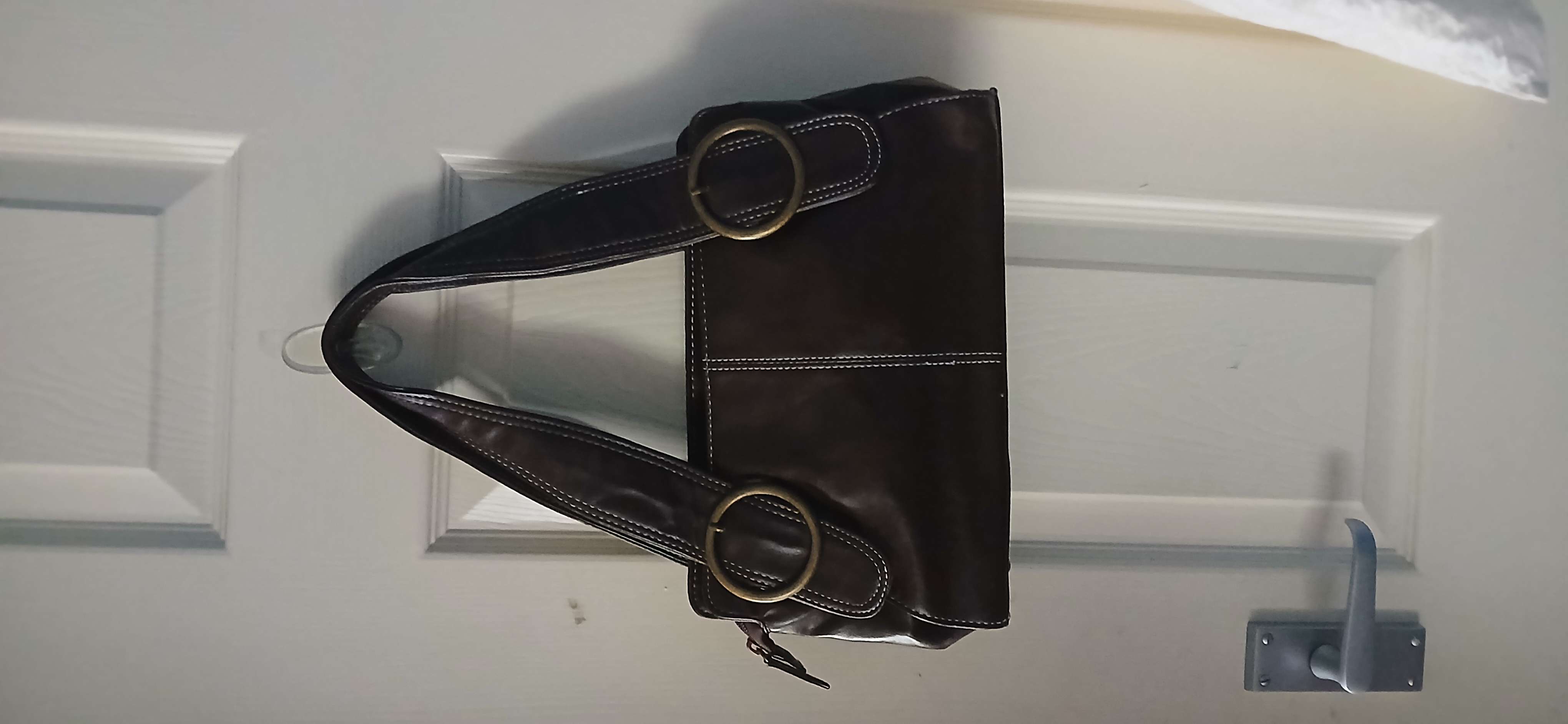 Leather bag product bought at RSPCA Westmorland for £4.00