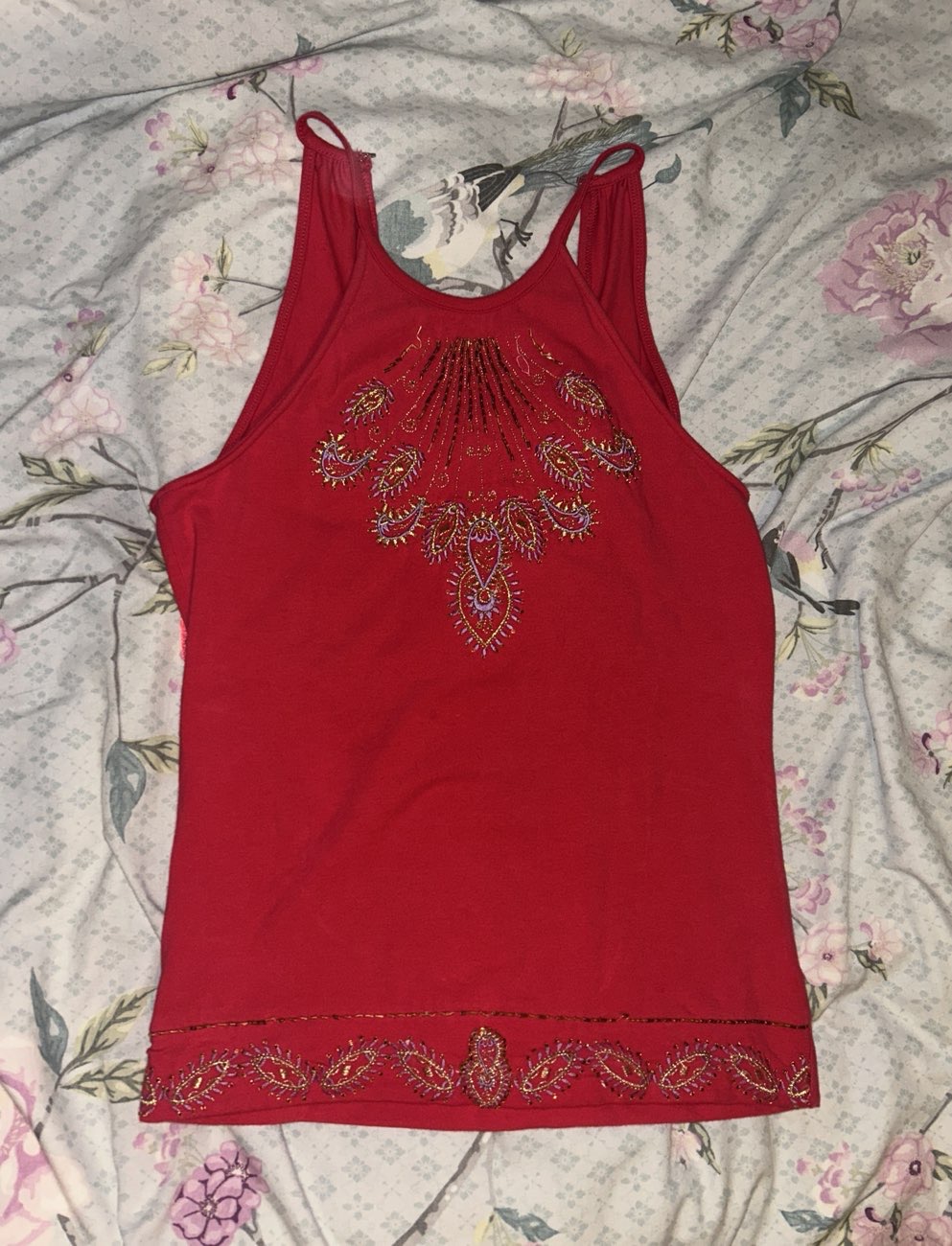 old label atmosphere beaded top bought at Barnardo's for £3.00