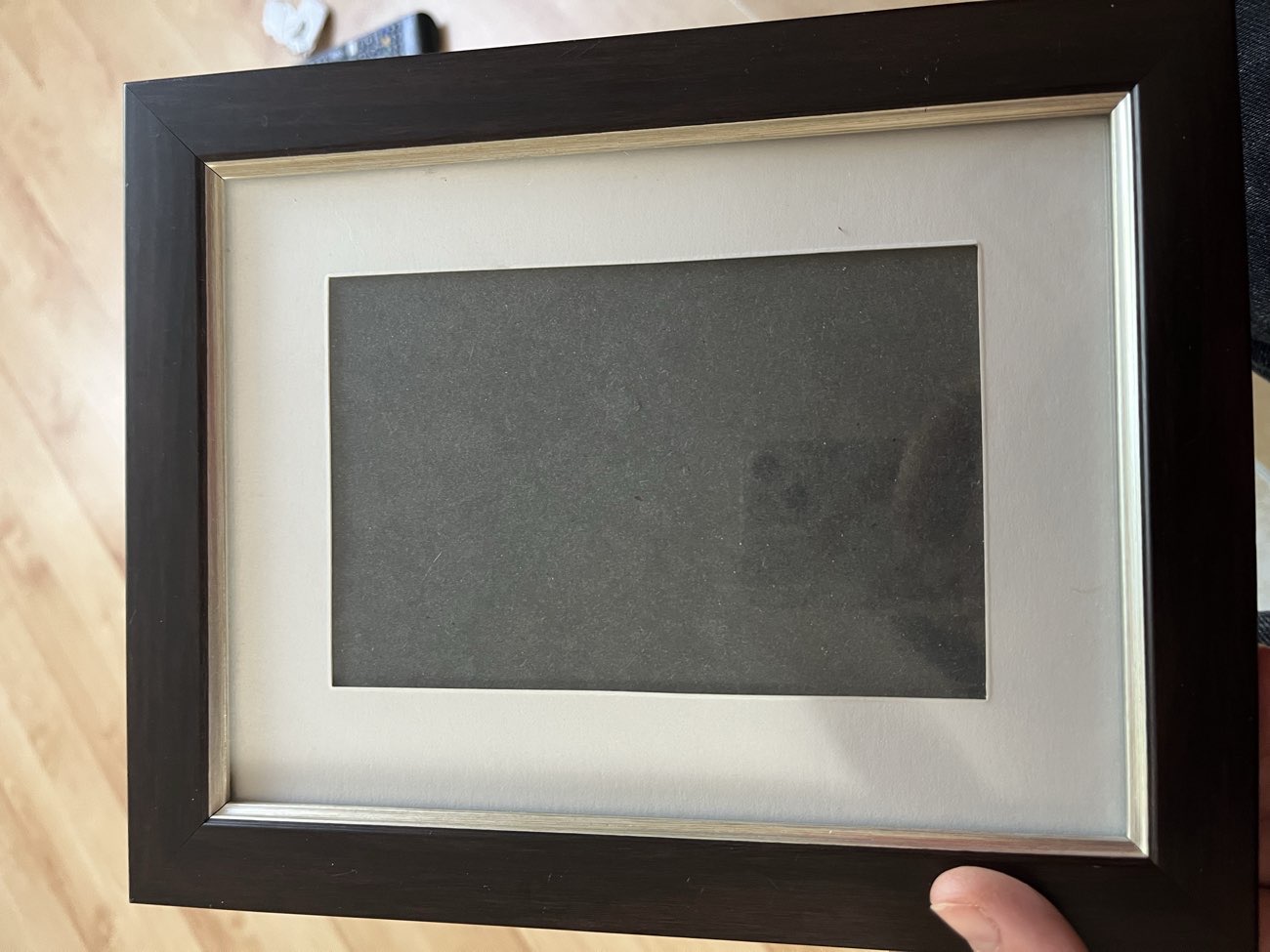 Walnut frame product bought at Isabel Hospice for £2.00