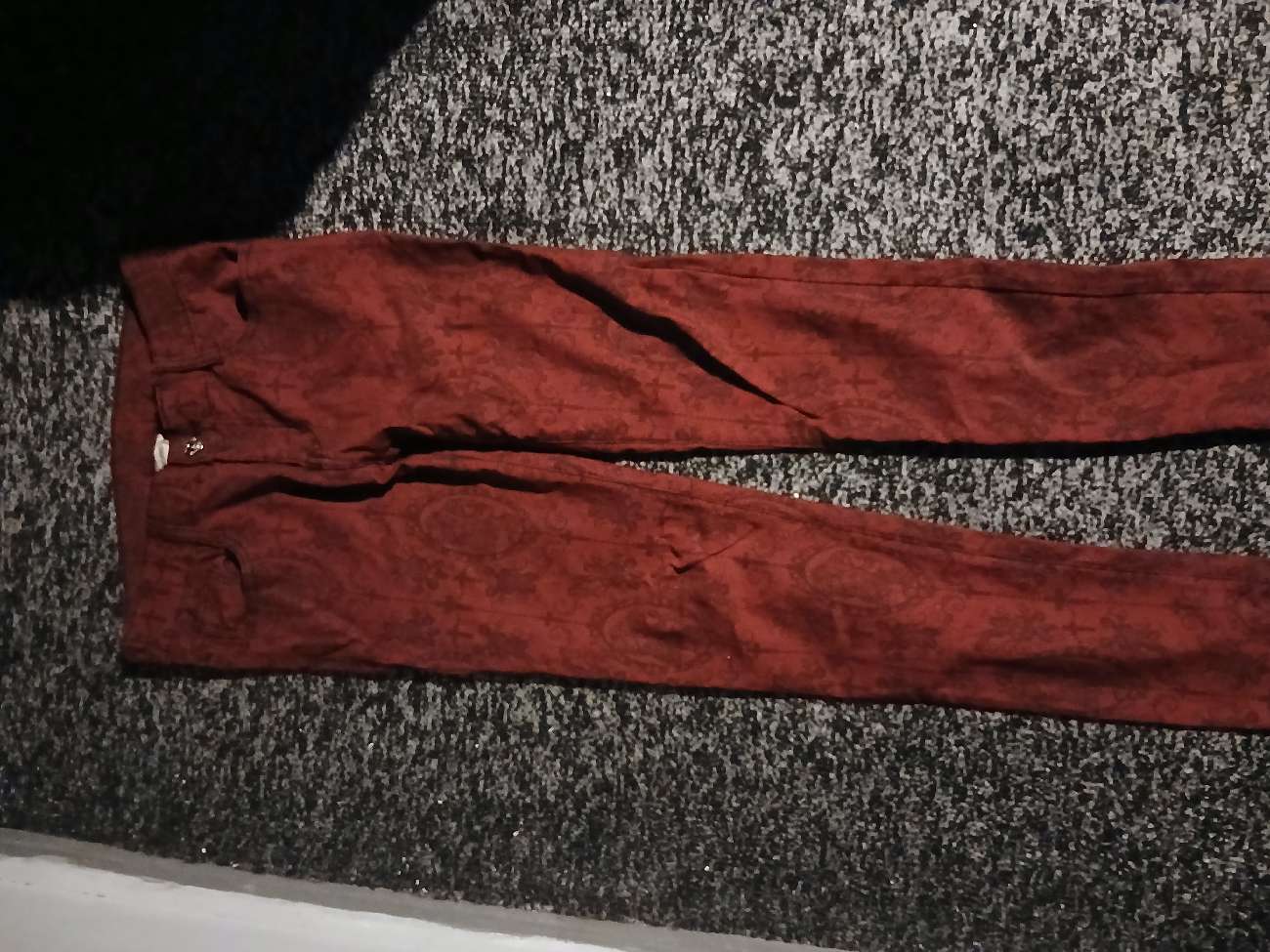 Damaged Apparel Red And Dark Red Gothic Skinny Pants product bought at YMCA Shop for £3.00