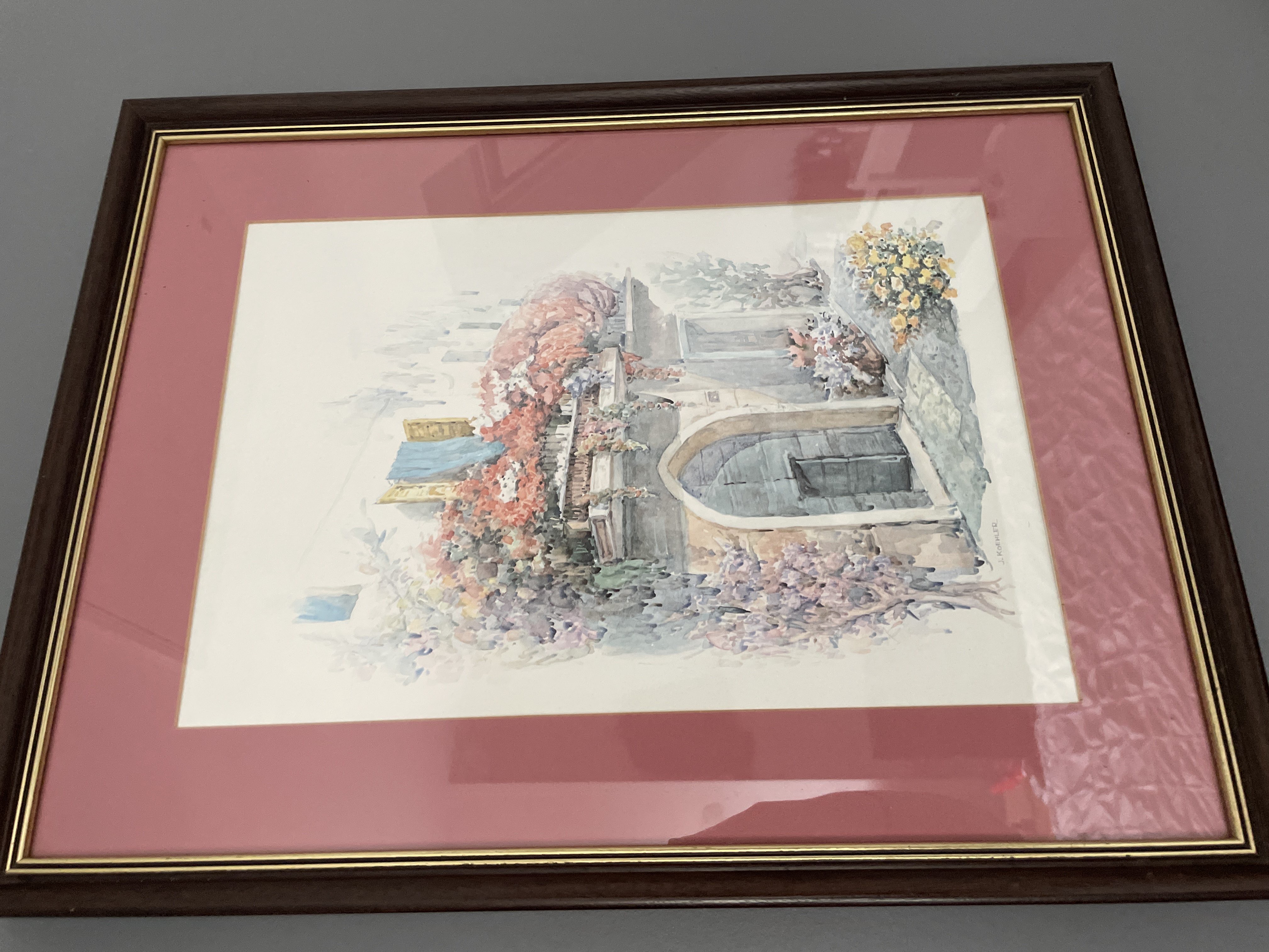 vintage paintings by f.neri and j.koehler product bought at Barnardo's for £2.00