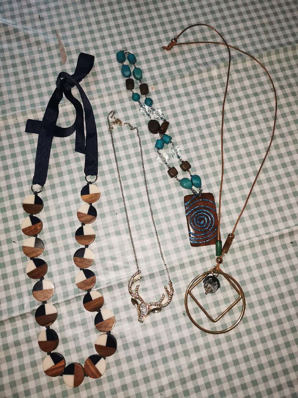 Necklaces! (Price was for all of them together) bought at Samaritans Charity Shop for £7.00