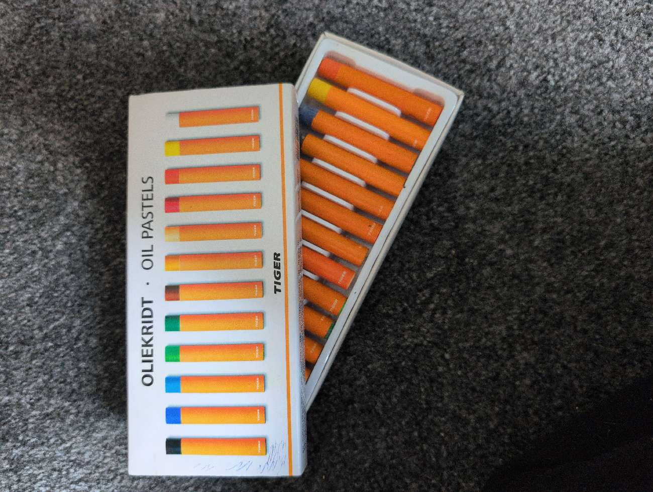 Oil pastels bought at Sense Scotland for £1.95