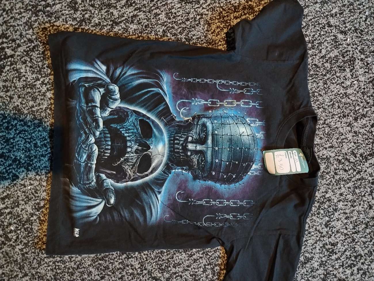 Hellraiser Graphic Tee bought at Bolton Hospice Shop Bury Road for £3.50