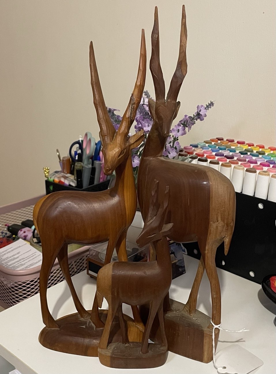 Wooden Deer Figures bought at Sue Ryder for £10.00