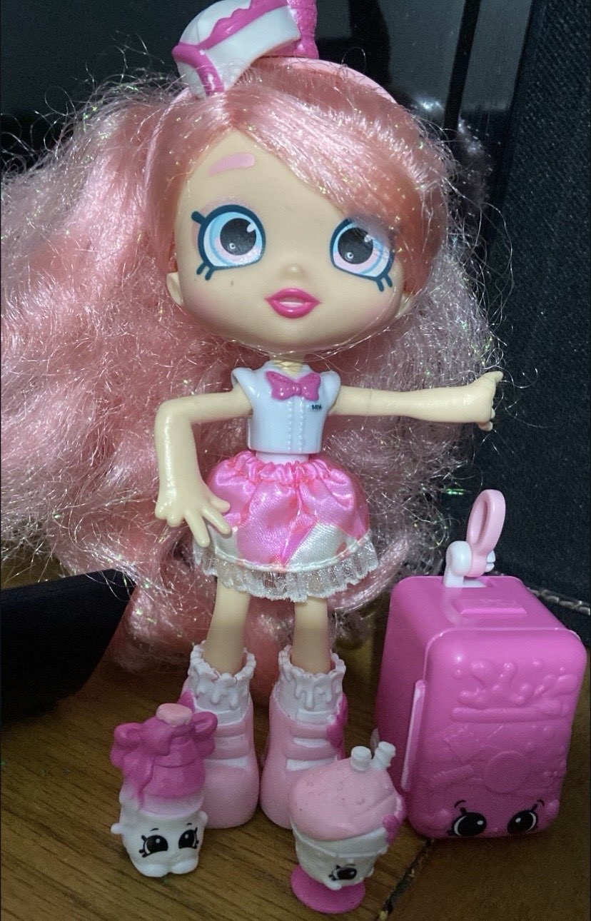 shopkins shoppies world vacation USA - pinkie cola doll 💓 bought at Martin House Hospice for £1.00
