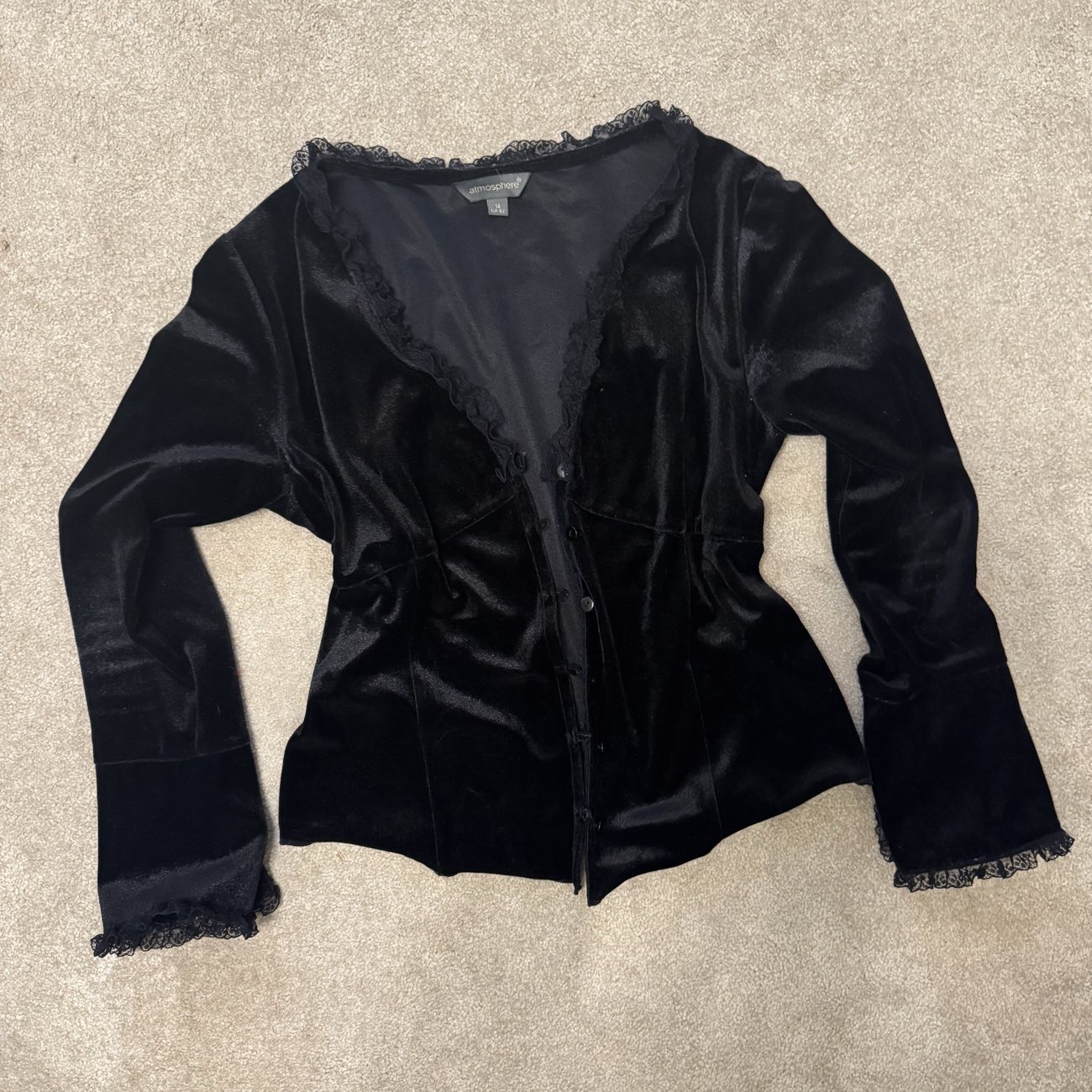 Vintage Primark velvet jacket - Β£1 bought at Emmaus Sheffield for Β£1.00