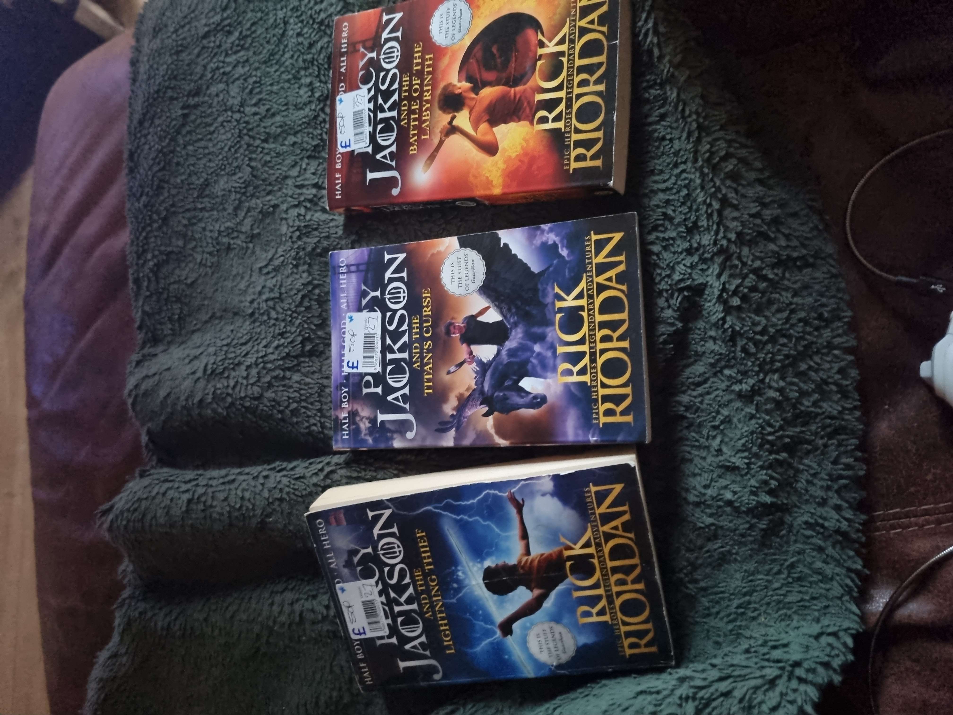 percy jackson books product bought at DEBRA UK for £2.00