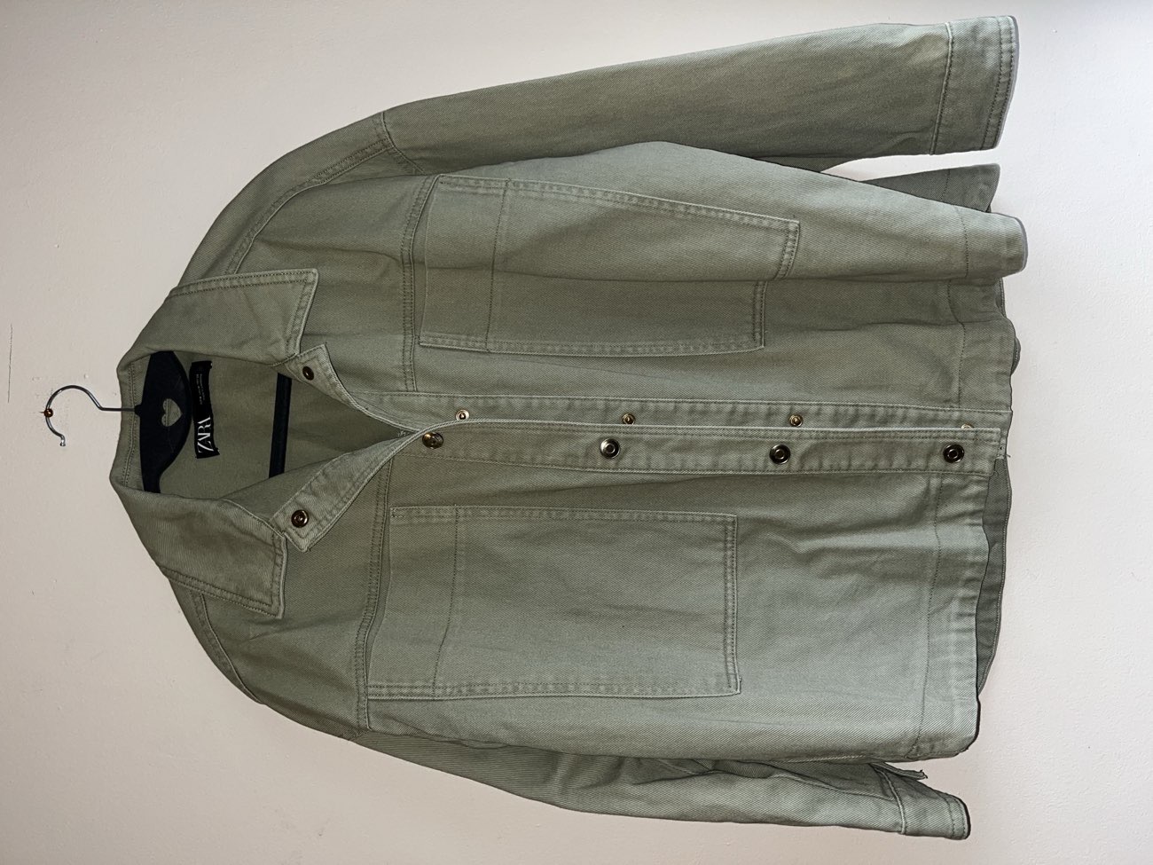 Zara shirt jacket olive green bought at Barnardo's for £5.00