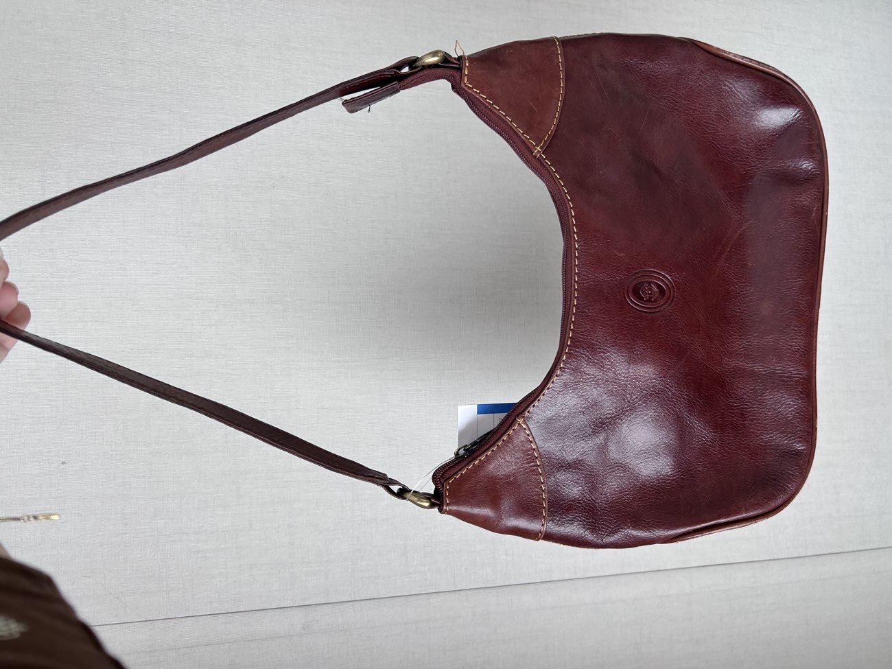 Smith & Canova leather bag bought at British Heart Foundation for Β£8.00