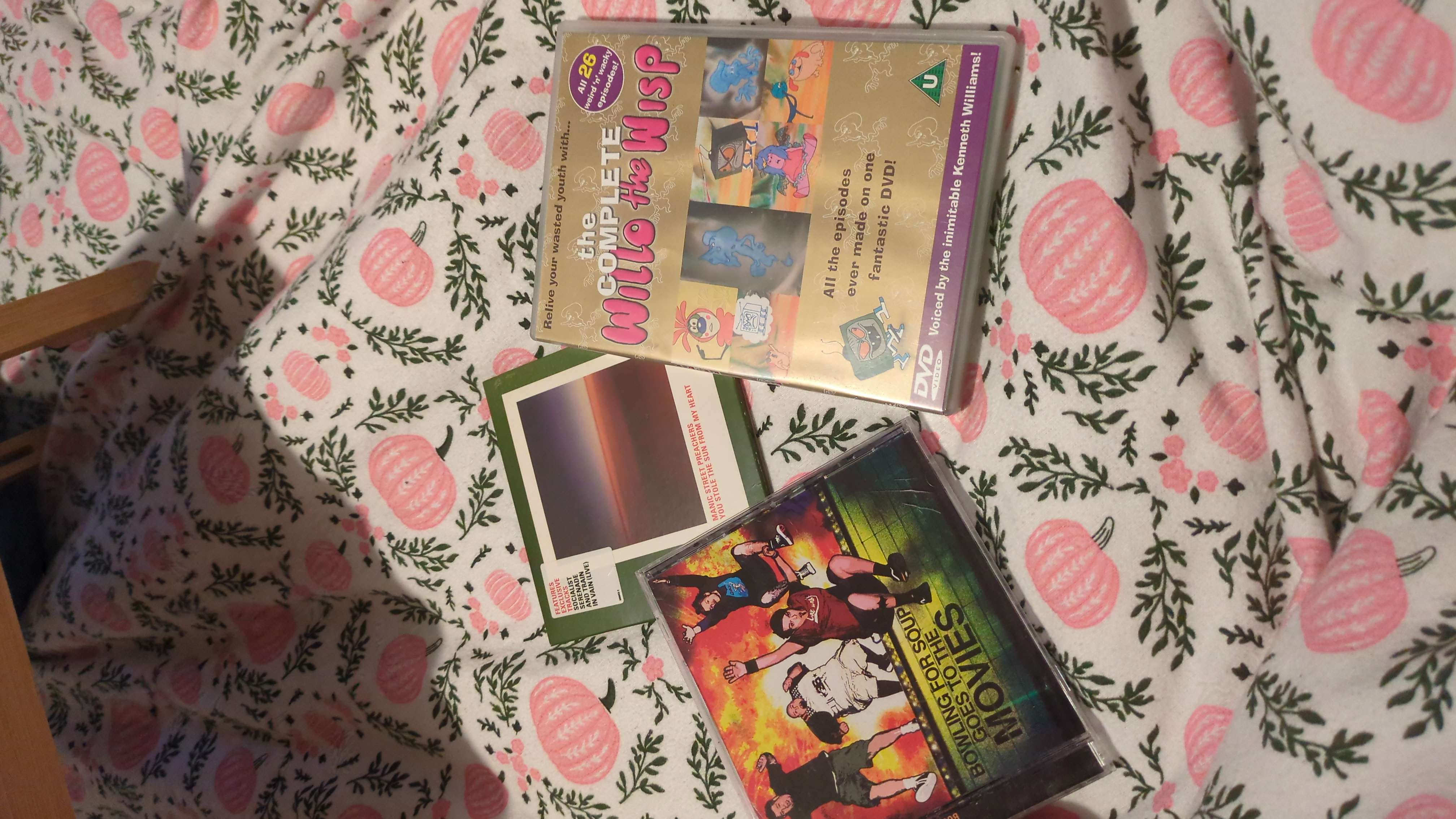 CDs and DVD bought at Oxfam Shop for £7.00