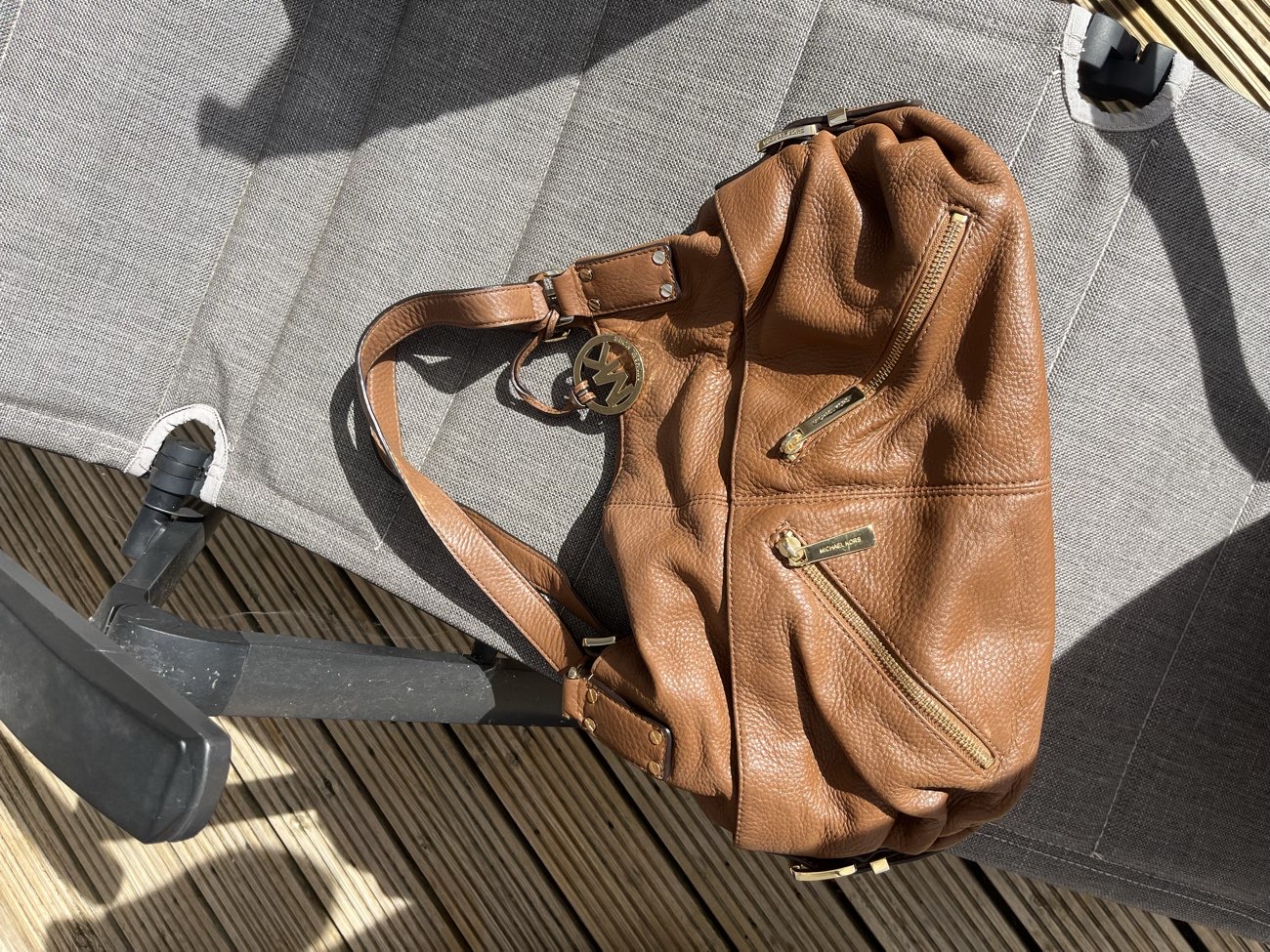 MK (probs not real lol) Brown Handbag bought at Saddington Car Boot Sale for £5.00