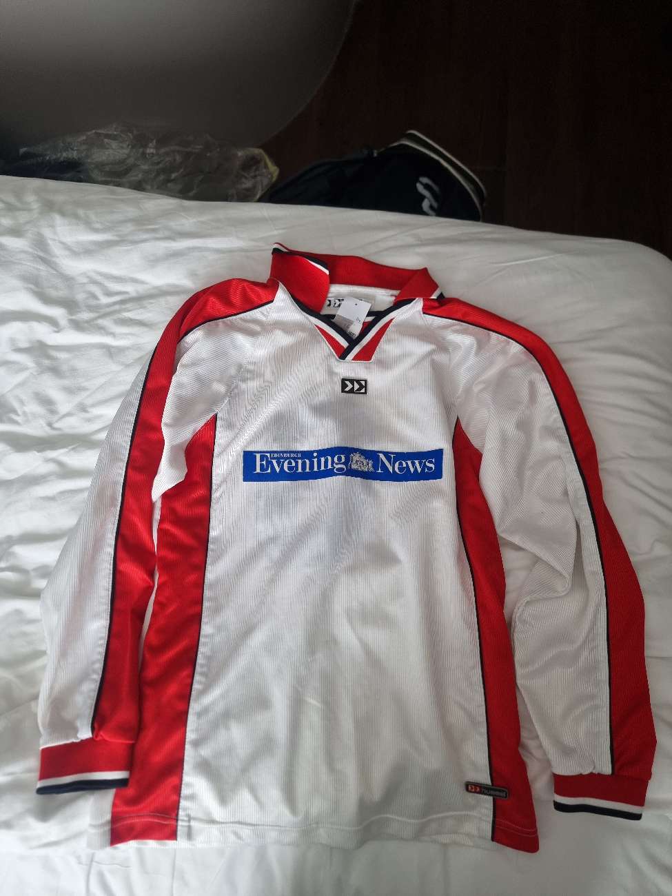 Retro Edinburgh jersey product bought at St. Columba's Hospice Care for £6.00