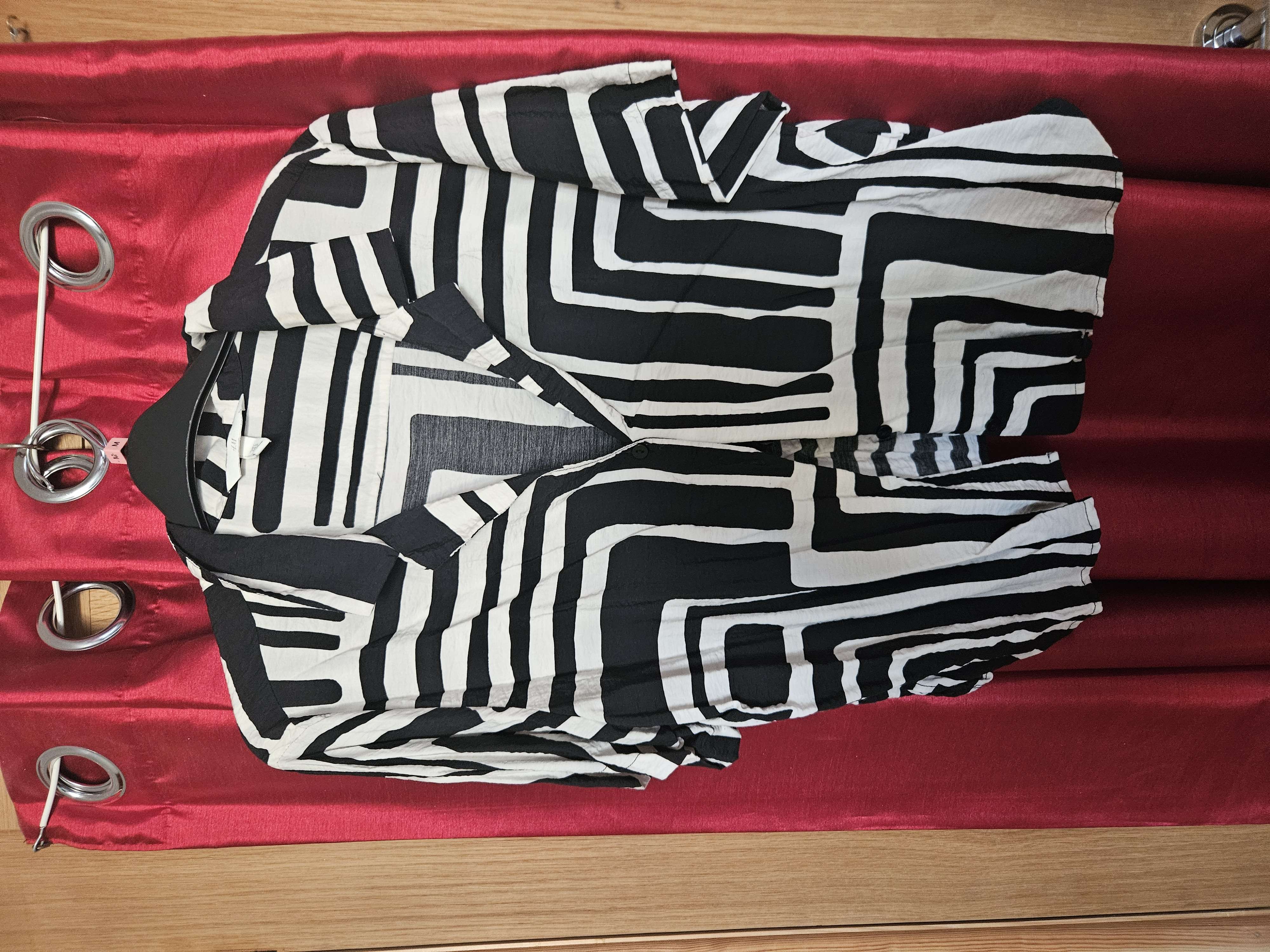 H&M patterned shirt bought at Age UK Charity Shop for £5.50