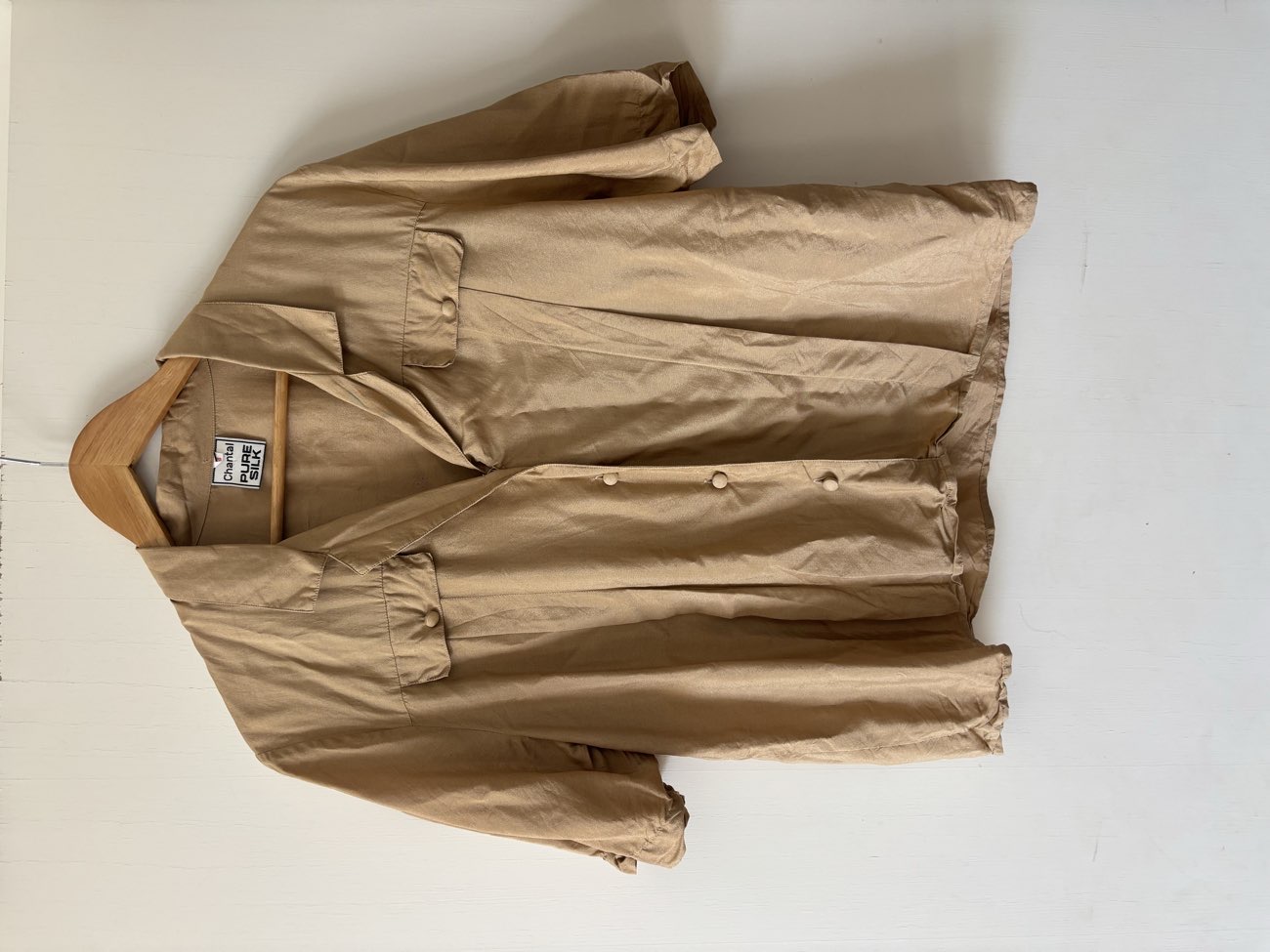 Vintage pure silk shirt bought at All Aboard for Β£3.50
