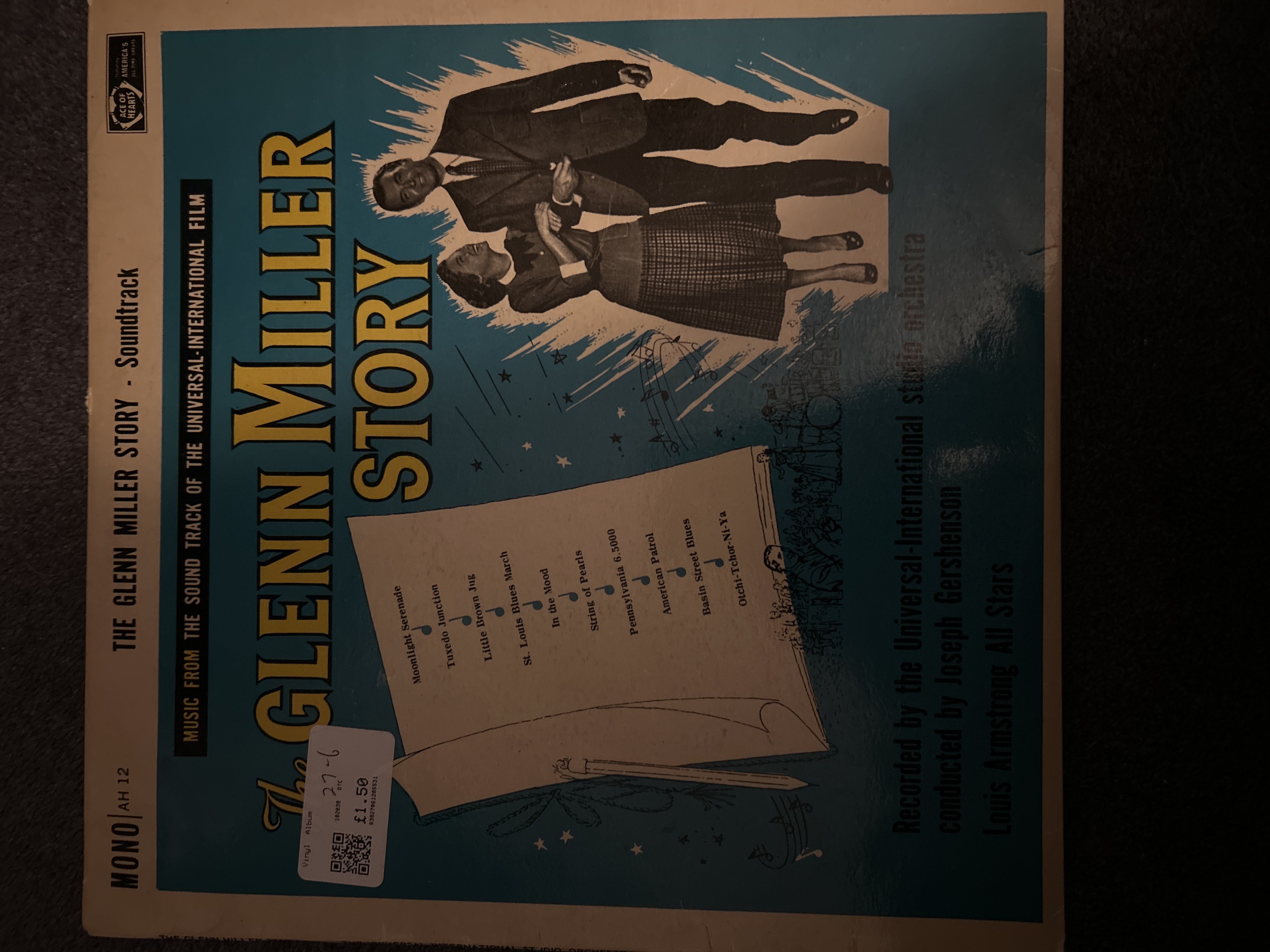 The Glenn Miller Story vinyl product bought at British Heart Foundation for £1.50