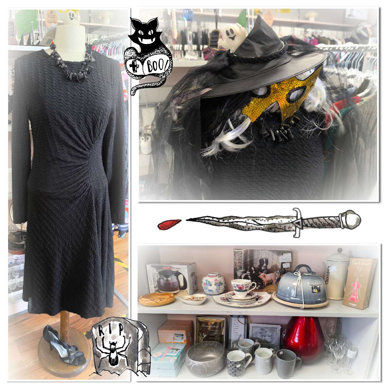 Hallowe'en stuff, books, games, bric-a-brac.. From €1 🎃🦇🕸️🕷️ bought at Vincent's Dunshaughlin