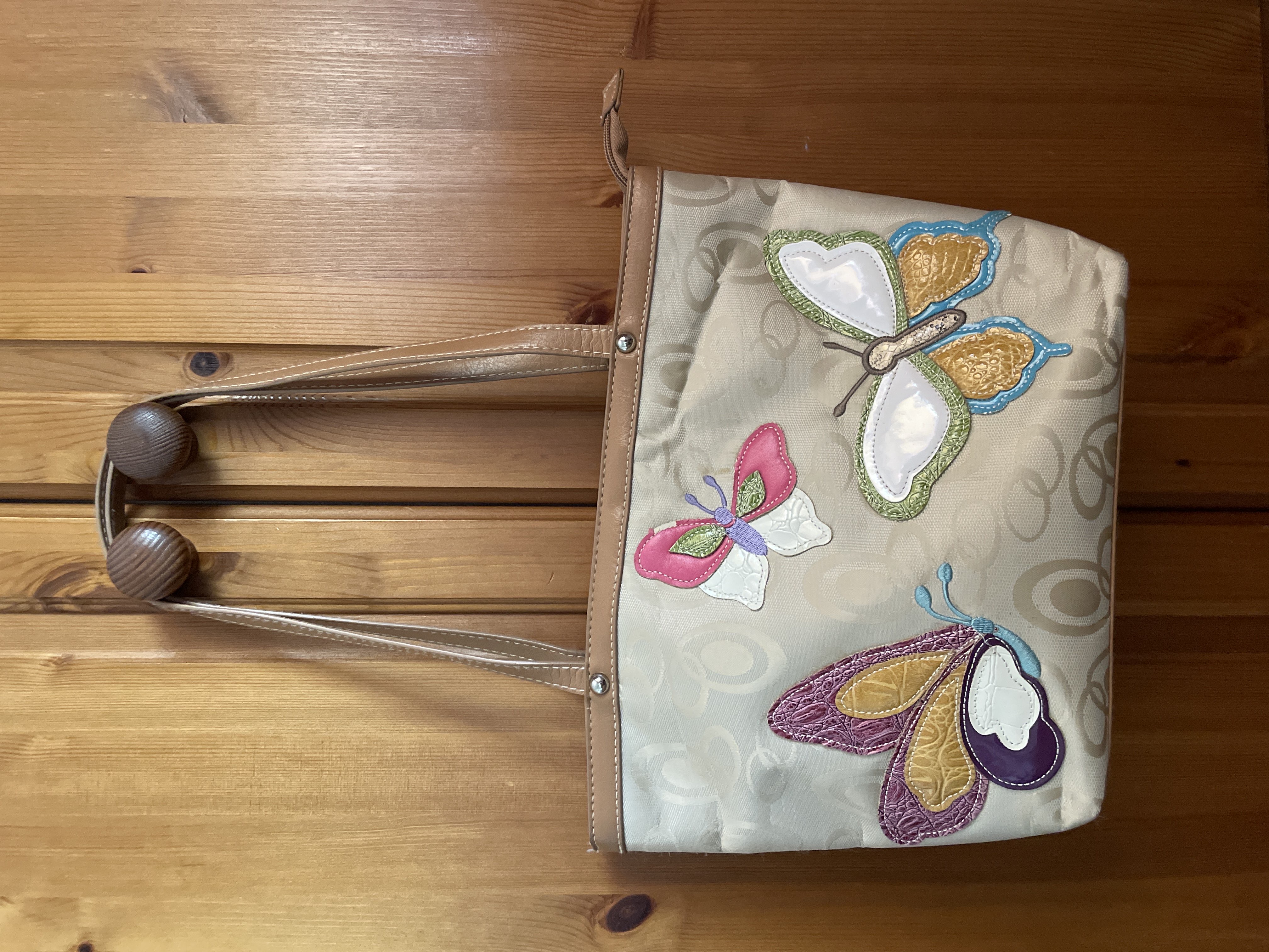 Butterfly bag product bought at KEMP Hospice Shop for £5.00