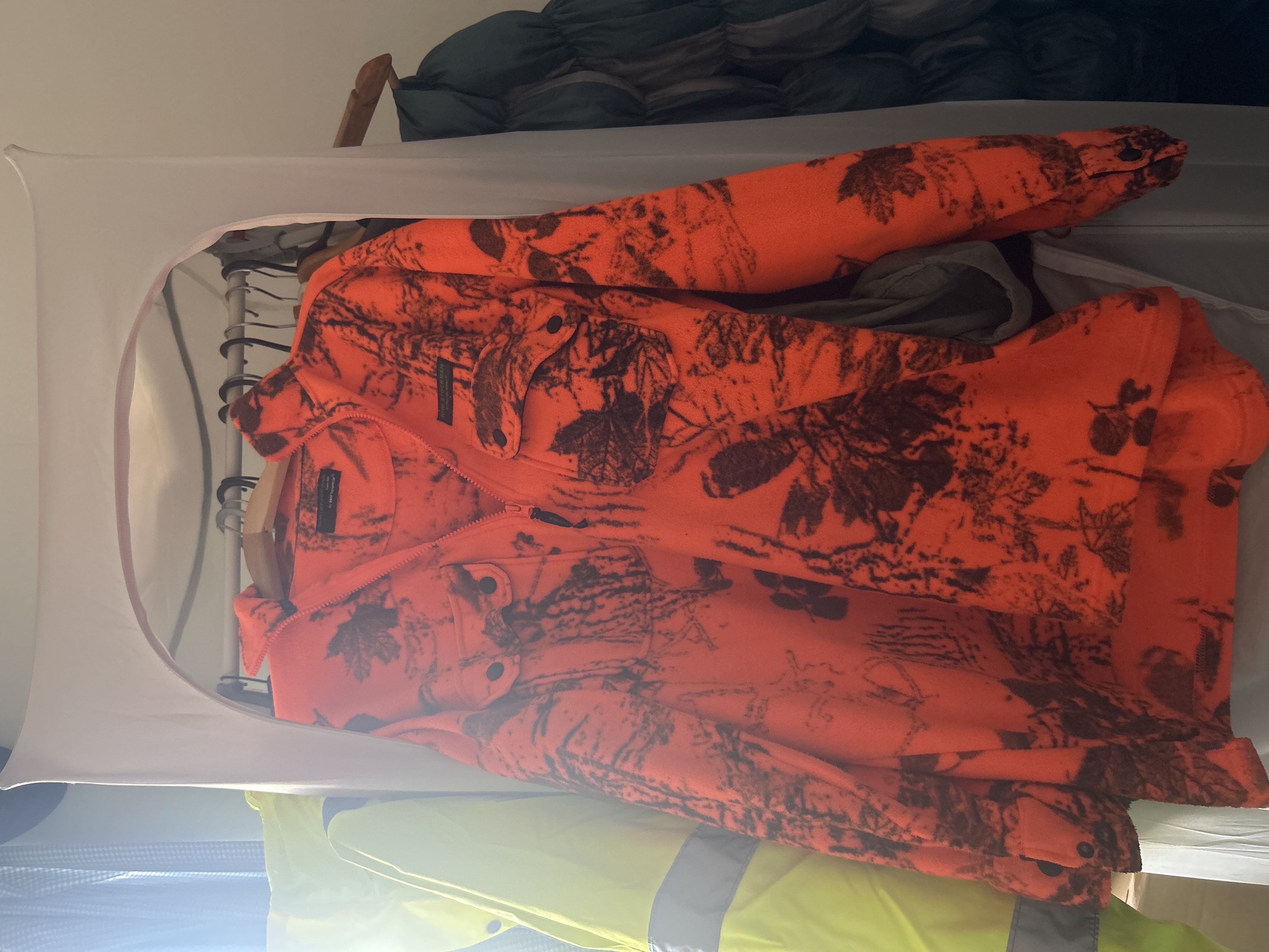 high viz fleece bought at The Shakespeare Hospice Shop - Bidford on Avon for £8.00