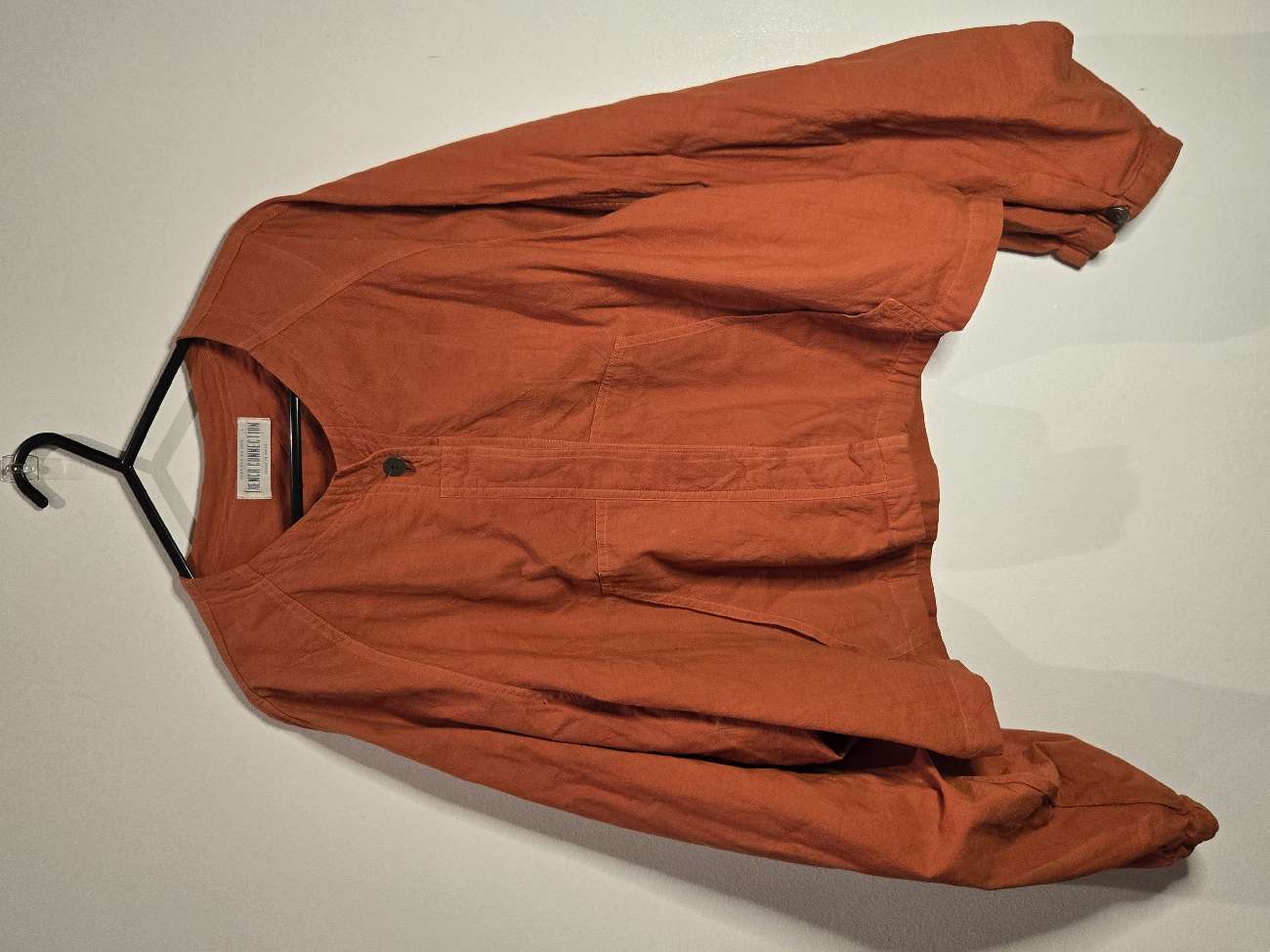 Burnt orange French Connection blouson bought at North London Hospice - East Finchley Shop for £6.50