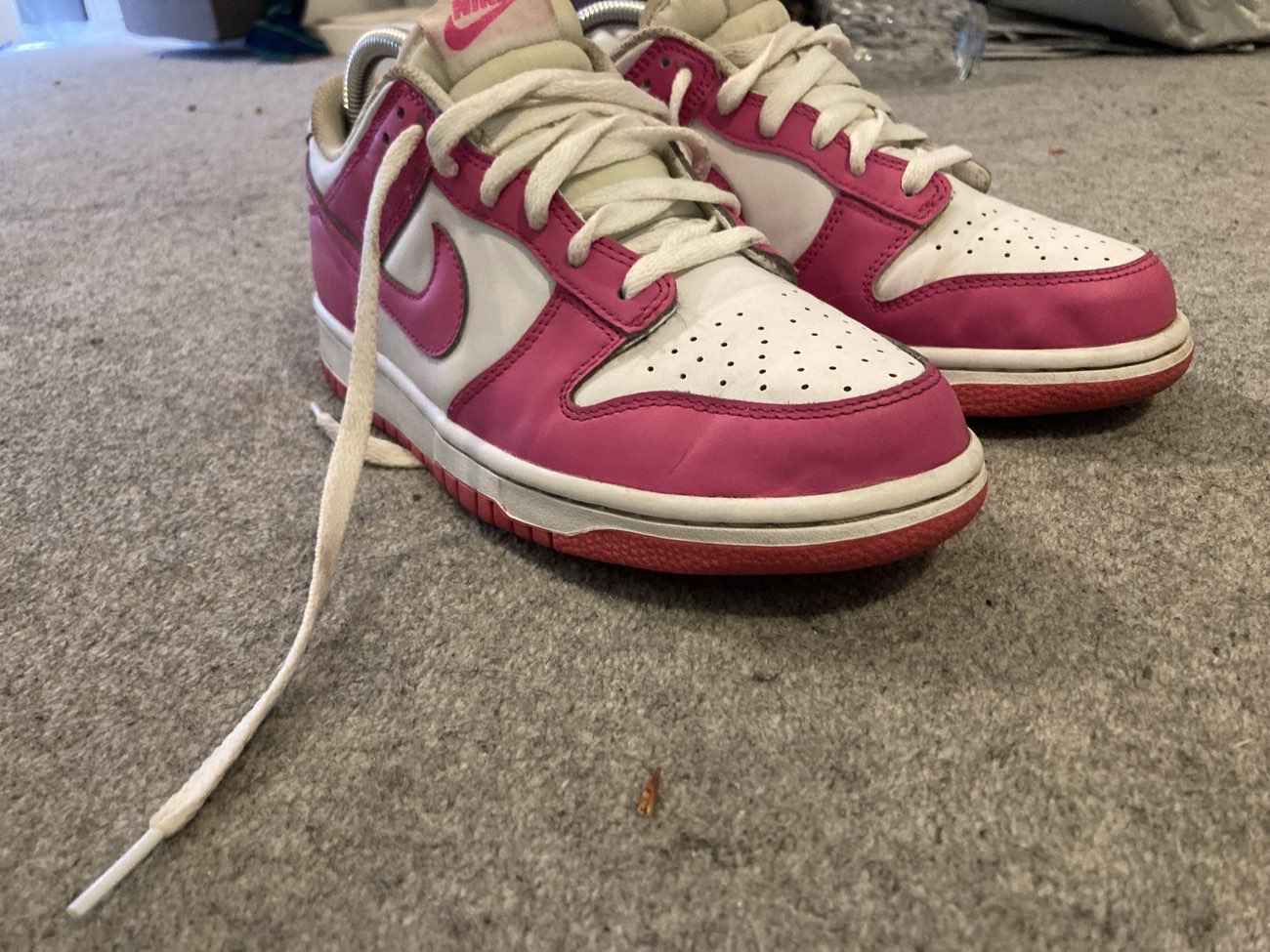 pink dunks bought at Cotswold Carboot Sales for £4.00