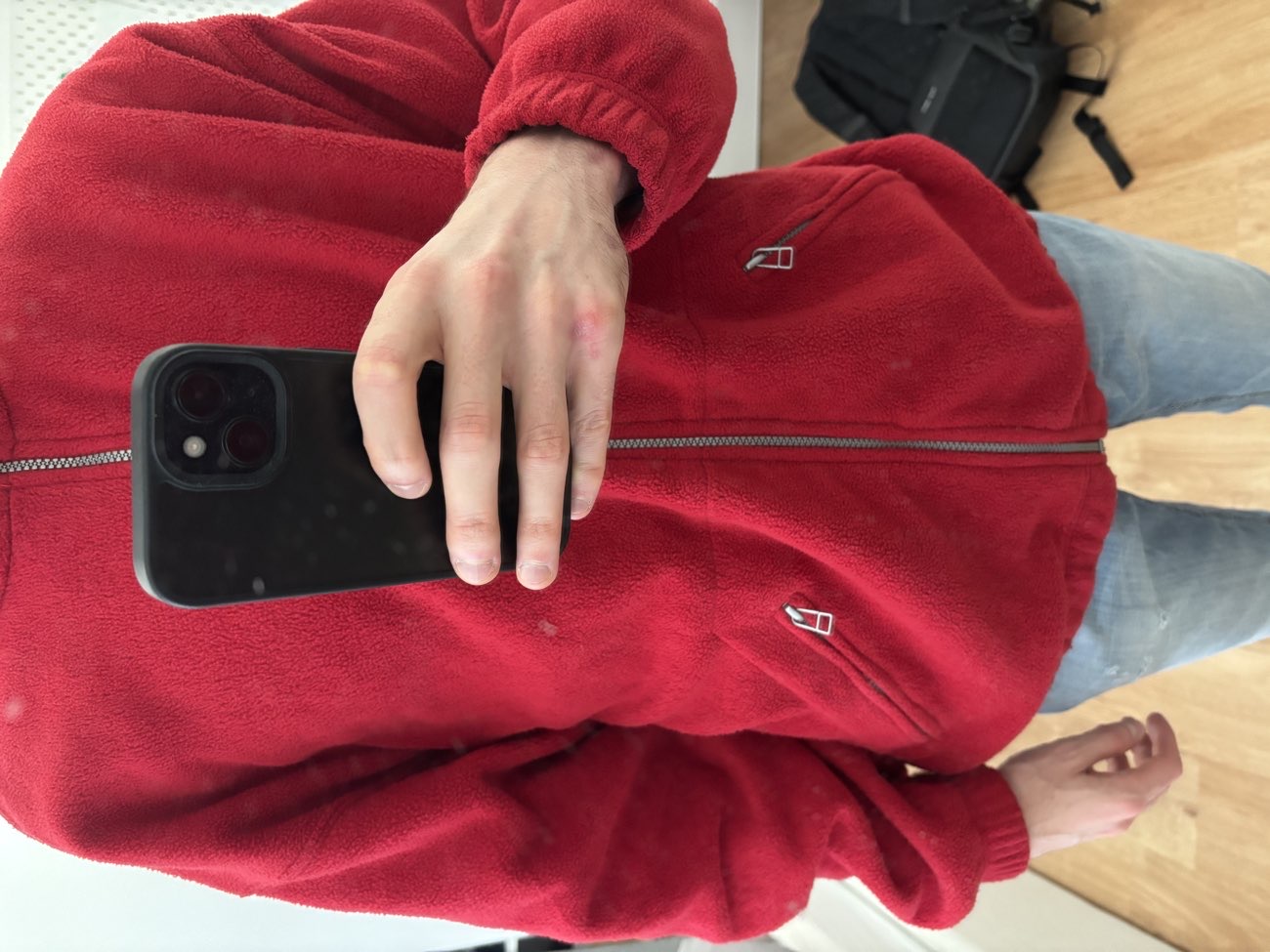 Super nice oversized fleece bought at Rokit for £7.00