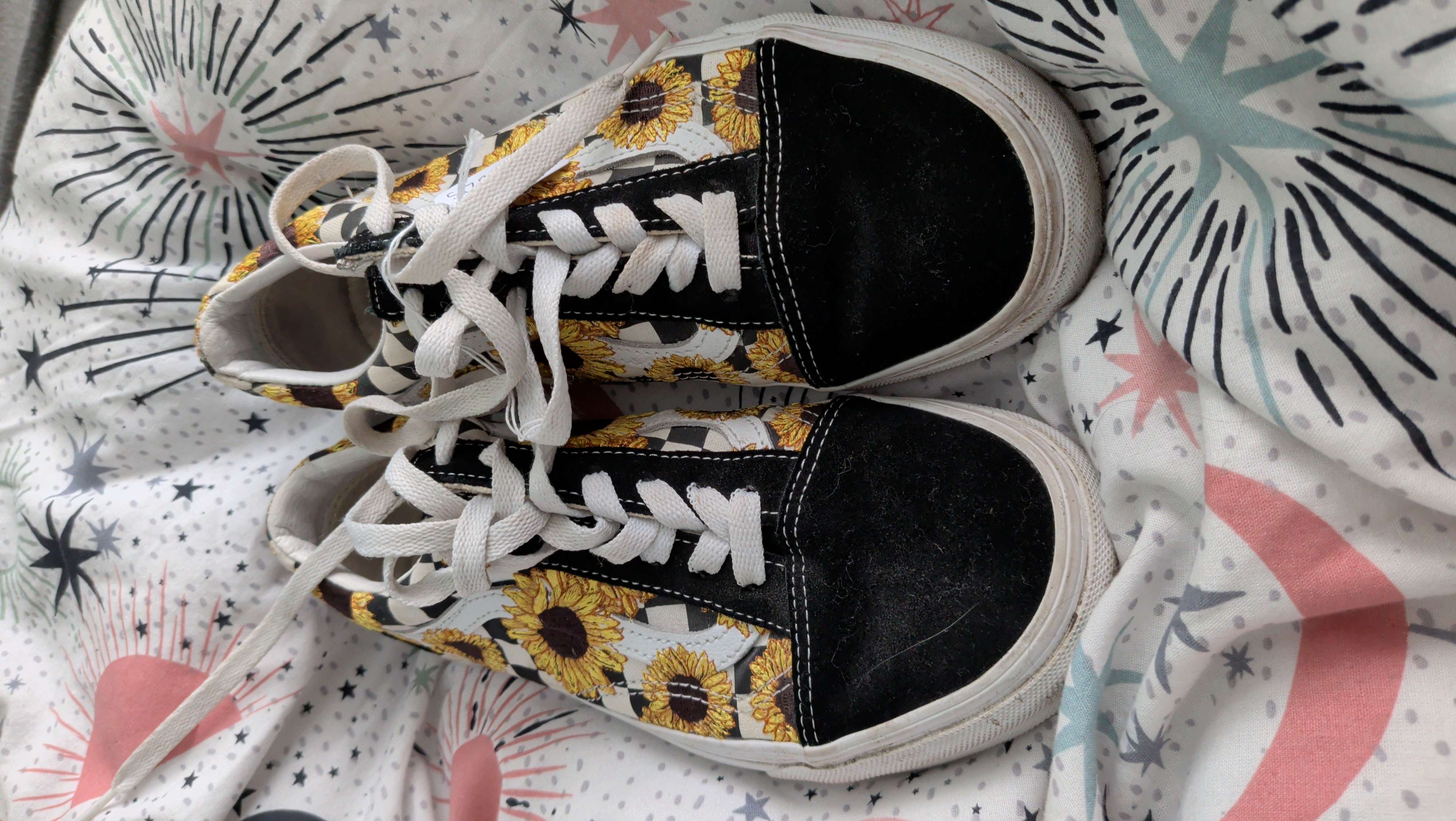 Sunflower lowtop Vans bought at The Salvation Army for £6.00