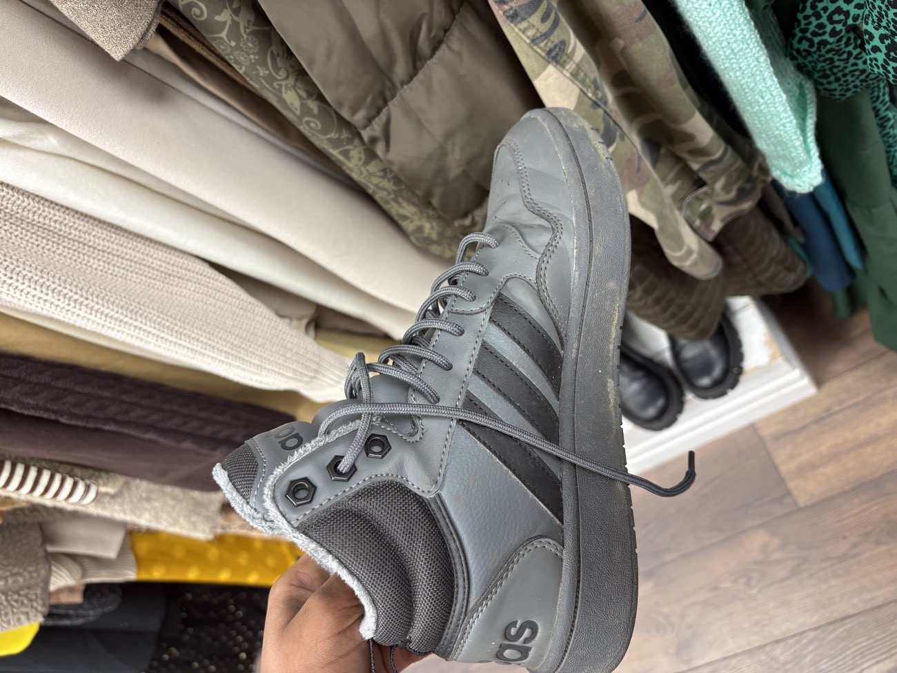 These adidas shoes were so nice but they were more than what I was willing to buy them for💔 bought at Fara Kids for £20.00