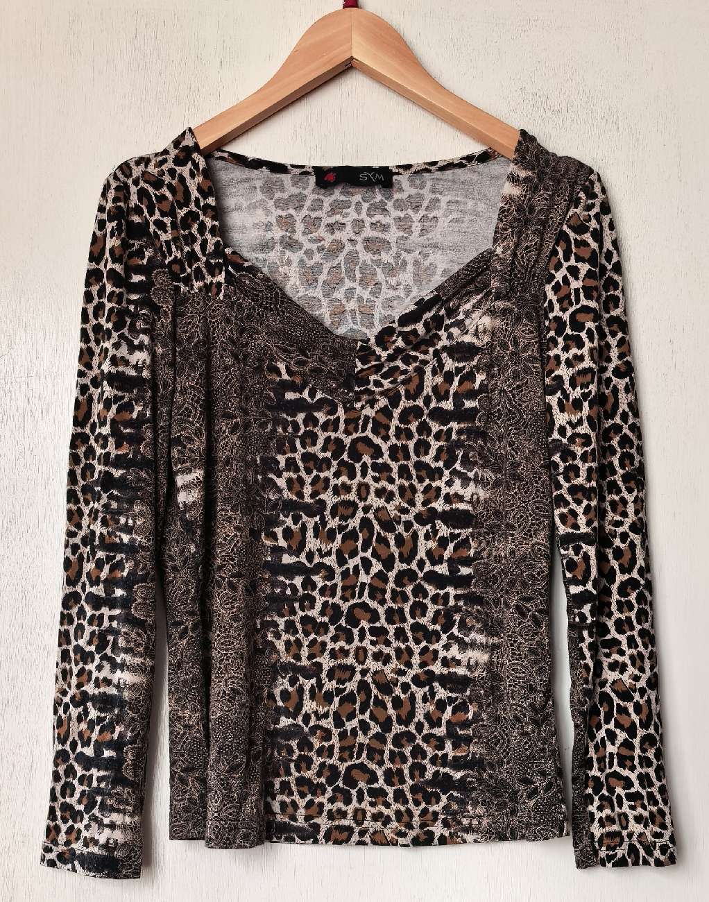 Y2K Leopard Top bought at Honey Vintage