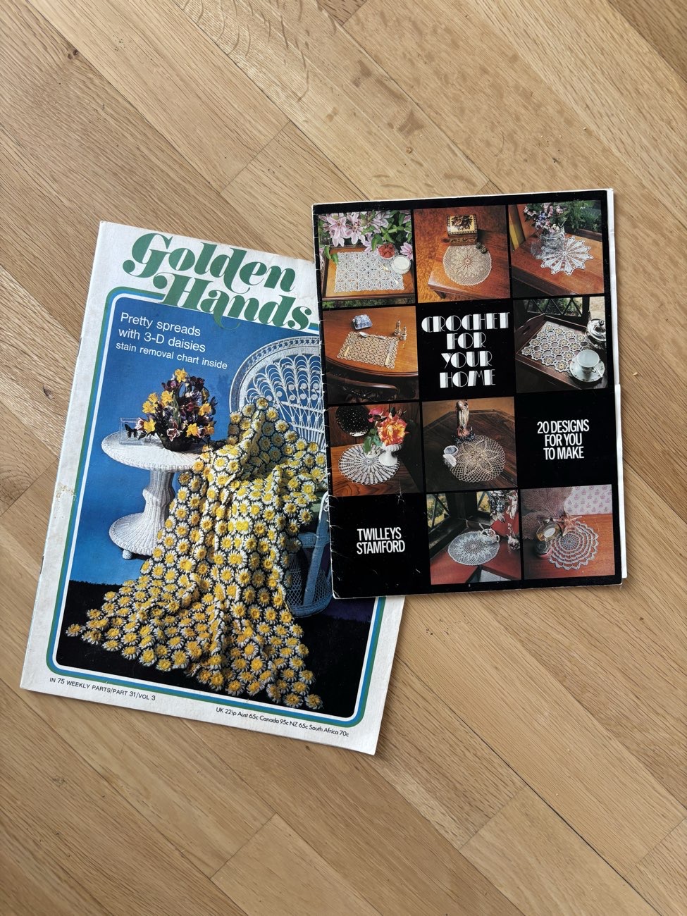 Vintage magazines bought at Shop from Crisis for Β£1.50
