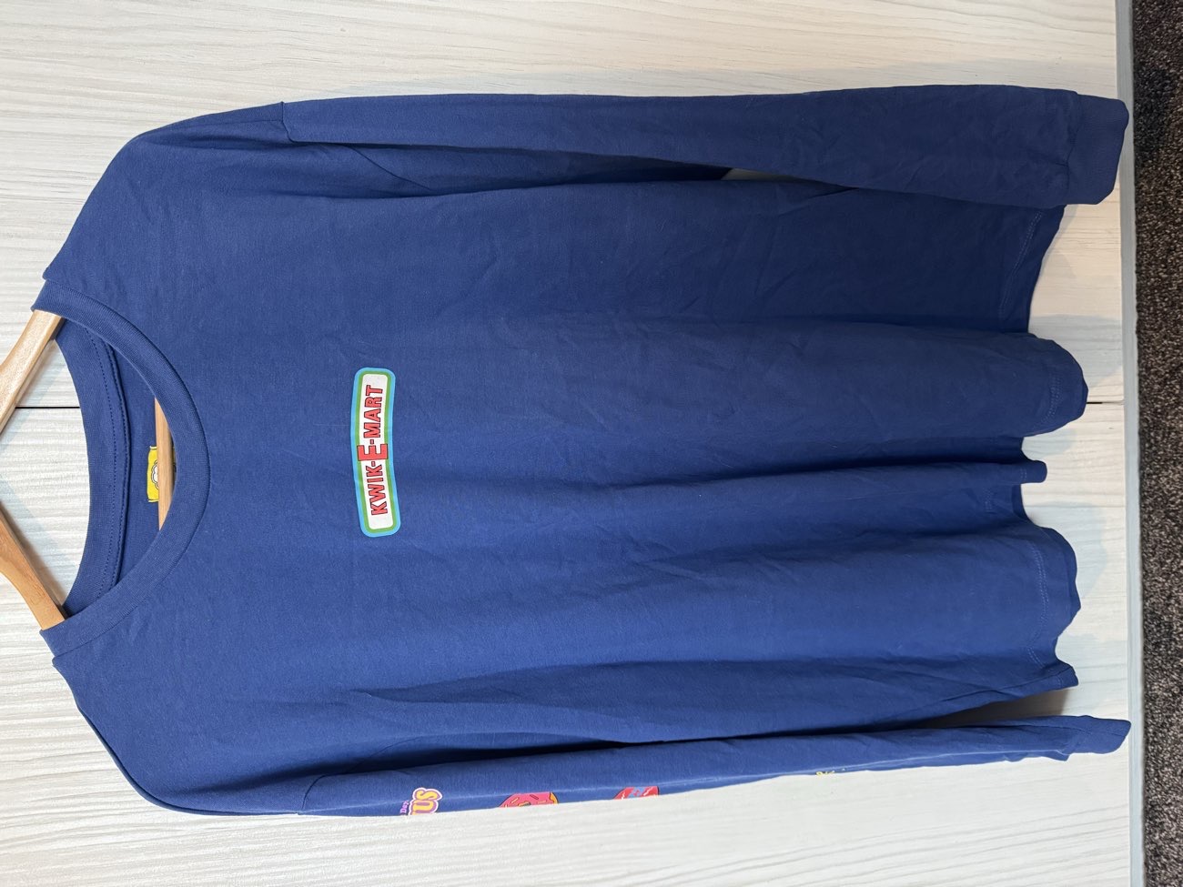 The Simpsons Official 20th Anniversary Kwik-E-Mart Long Sleeve T-Shirt bought at Demelza Charity Shop for £3.00
