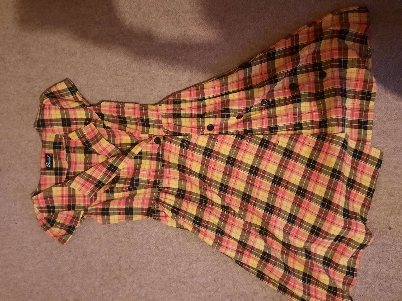 Autumn 1950s styled dress bought at Irish Cancer Society Tallaght Charity Shop for €4.50