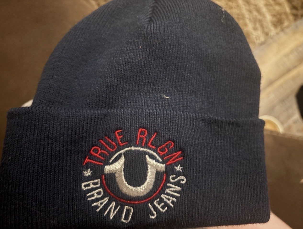 True religion beanie bought at RSPCA for £1.00