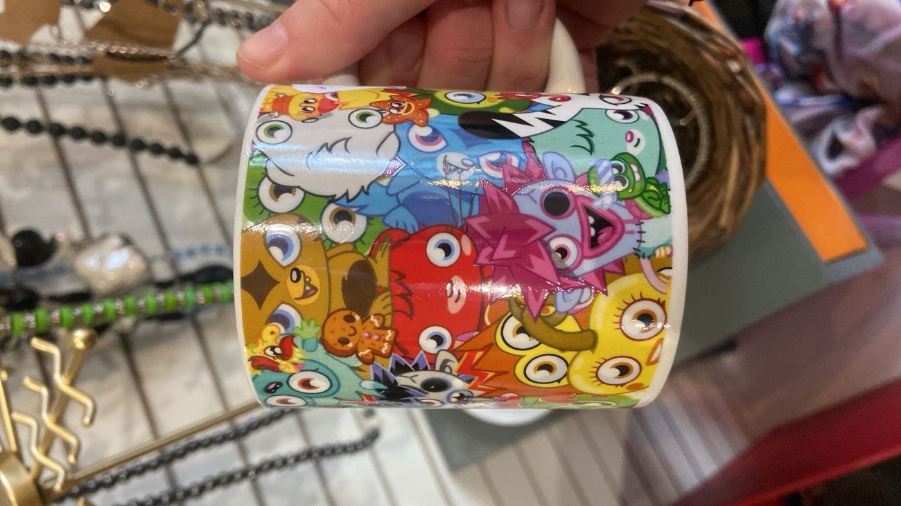 moshi monsters mug - bought for my best friend lily ♡ bought at Blueberry Charity Shop for £0.20