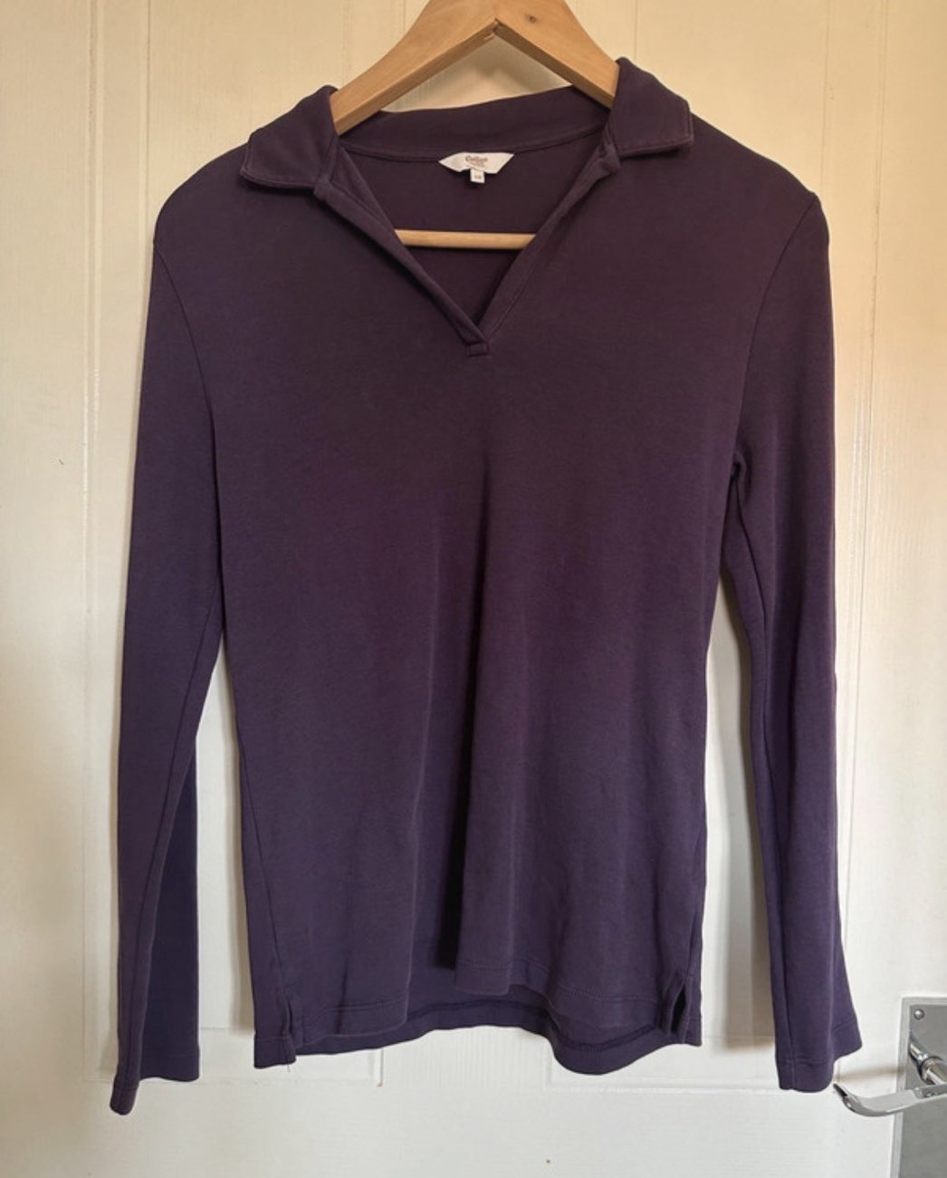 Cotton Traders Purple Collared Top 100% Cotton bought at Barnardo's for £1.00