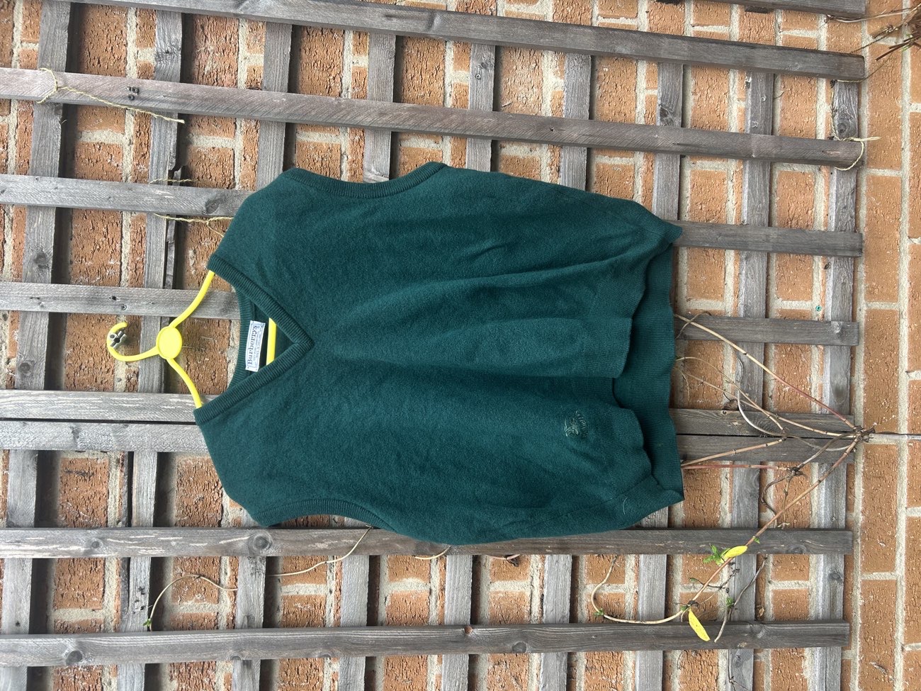 Burberry v neck sweater bought at Sense for £5.00