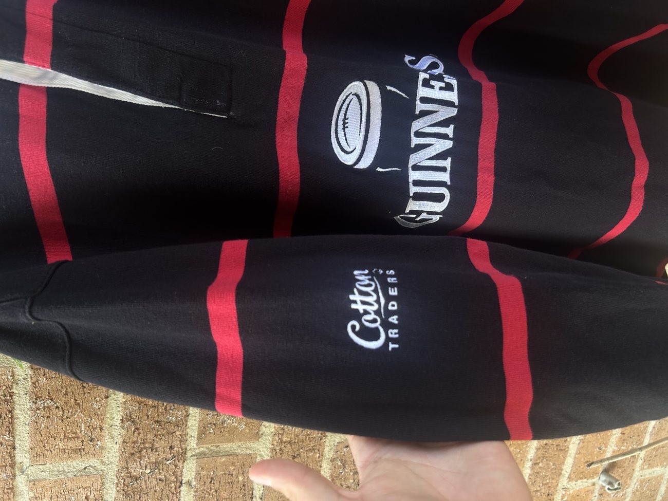 Vintage 90s Guinness Cotton Traders Rugby Jersey product bought at Vista for £8.00