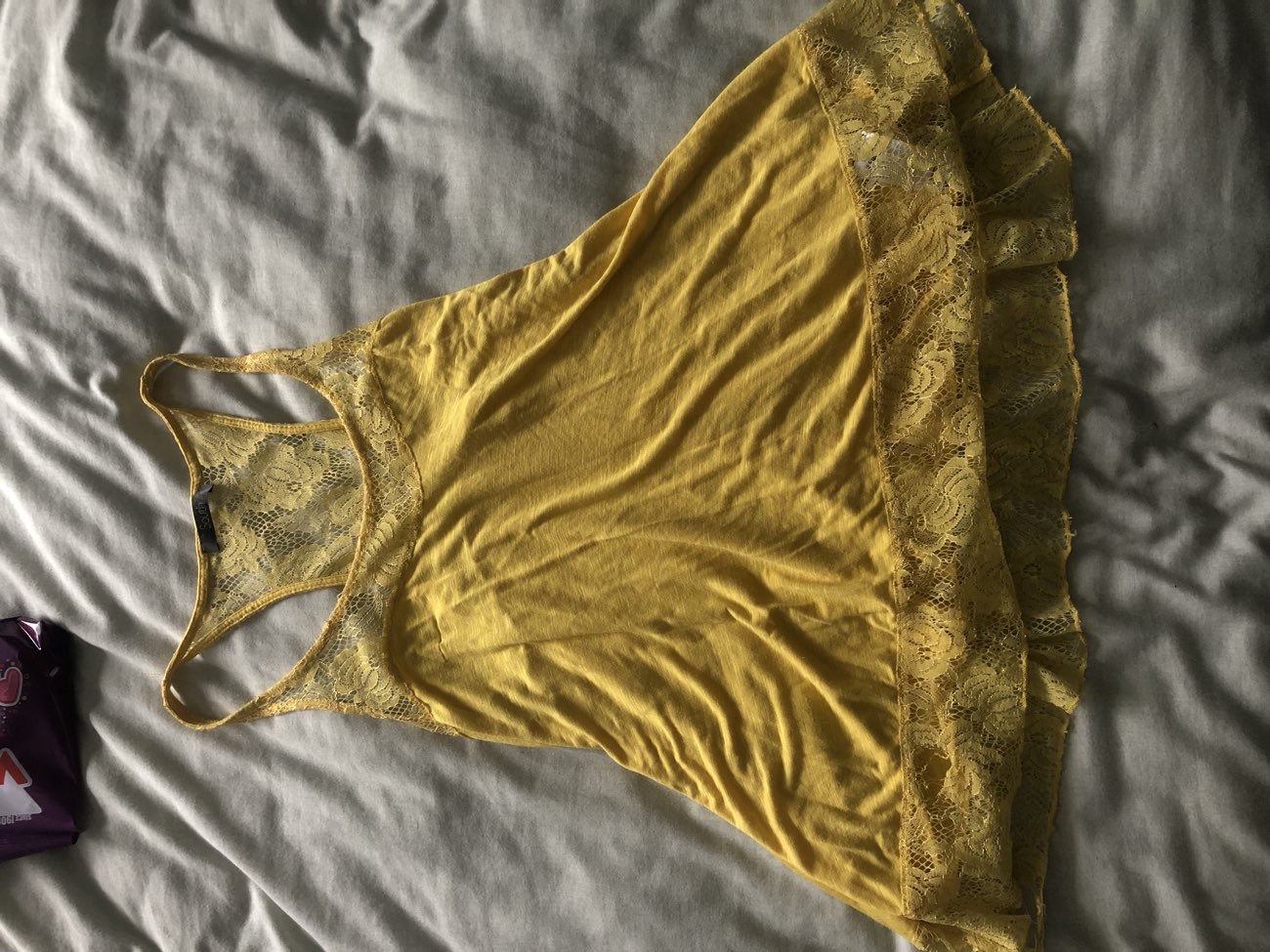 South yellow flowy top bought at RSPCA for £0.50