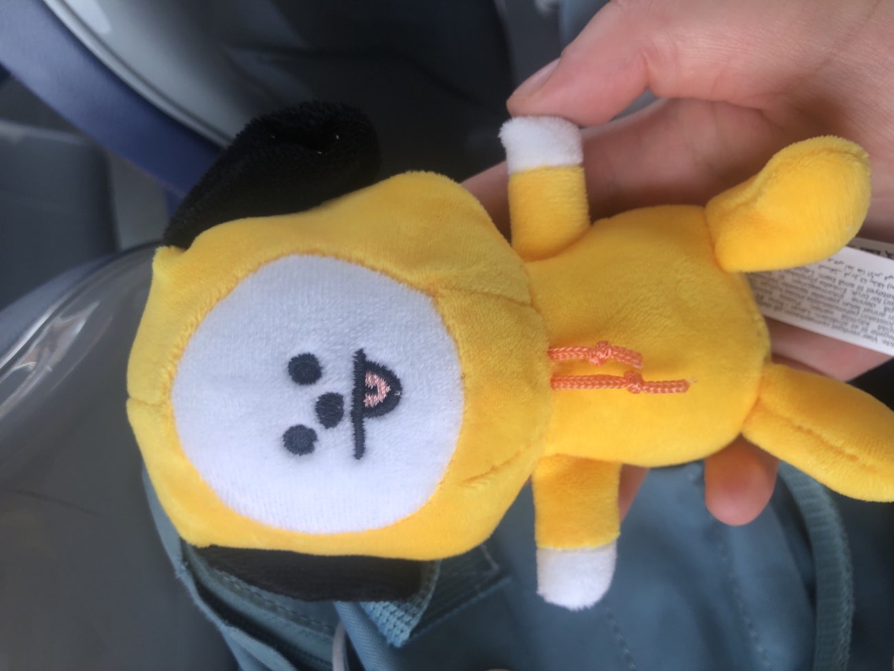 BT21 BTS chimmy plush keychain bought at Barnardo's for £2.00