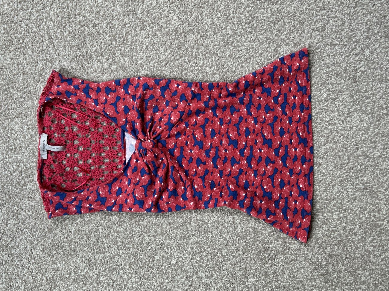 y2k Pepperberry fitted top bought at YMCA Shop for £3.50