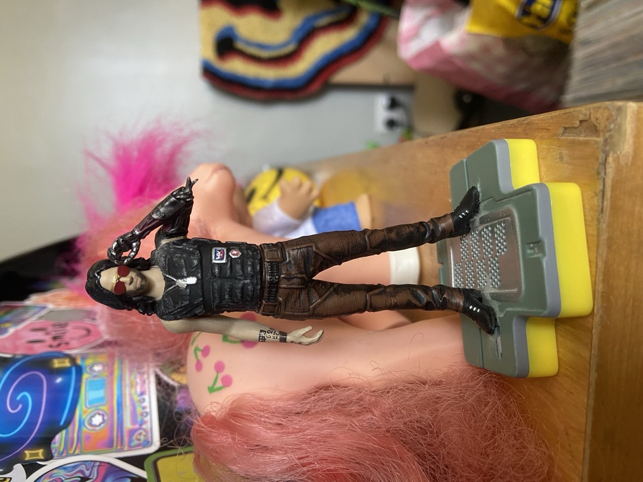 johnny silverhand cyberpunk 2077 action figure bought at AGE UK for £2.00