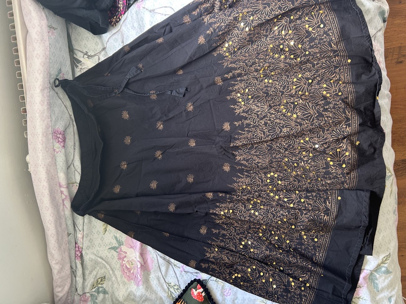 boho sequin brown skirt bought at Mind for £6.00