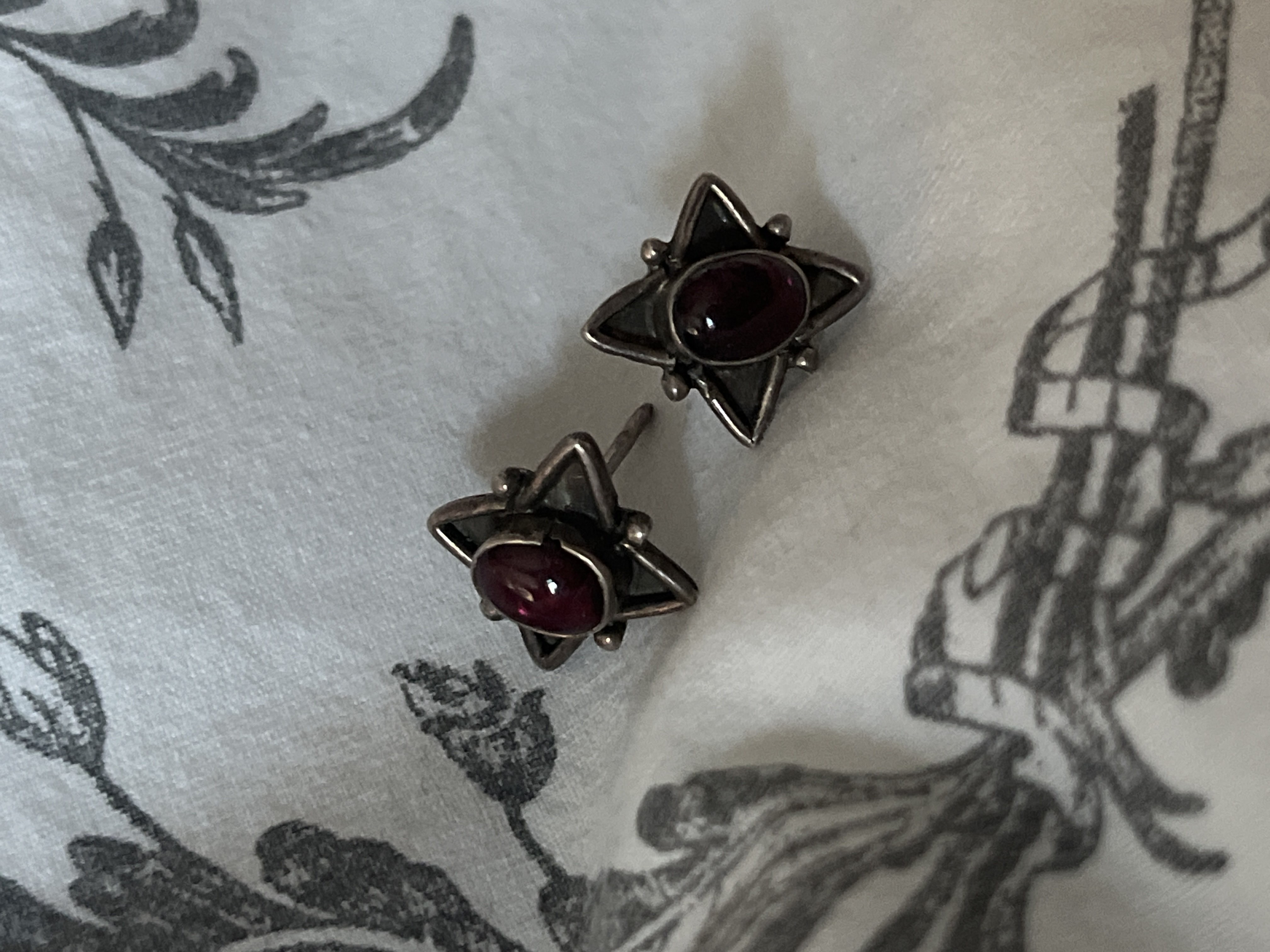 Some antique jewl earings bought at Snoopers Paradise for £11.00
