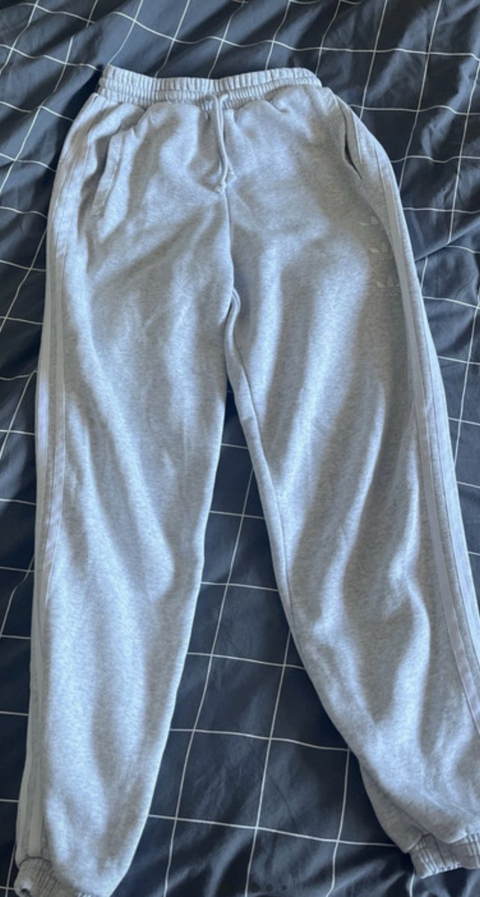 Grey Adidas Trackies bought at Mind for £7.00