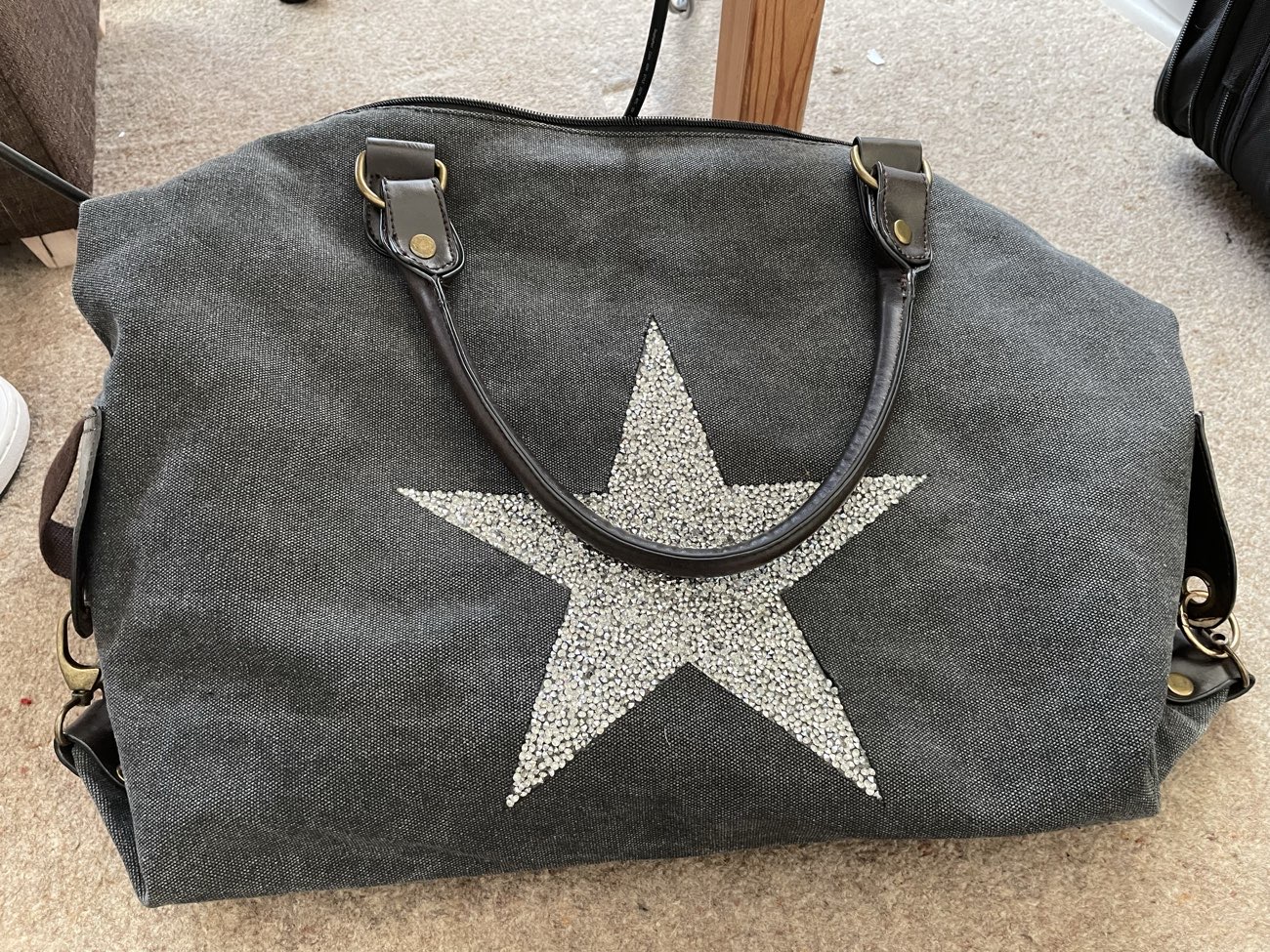 Large star bag bought at Age UK Charity Shop for Β£4.00