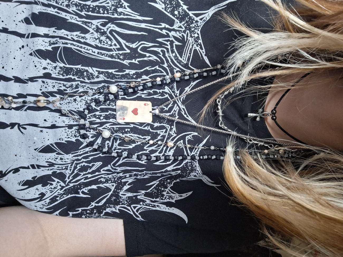 ☆ ace of hearts necklace bought at Cancer Research UK