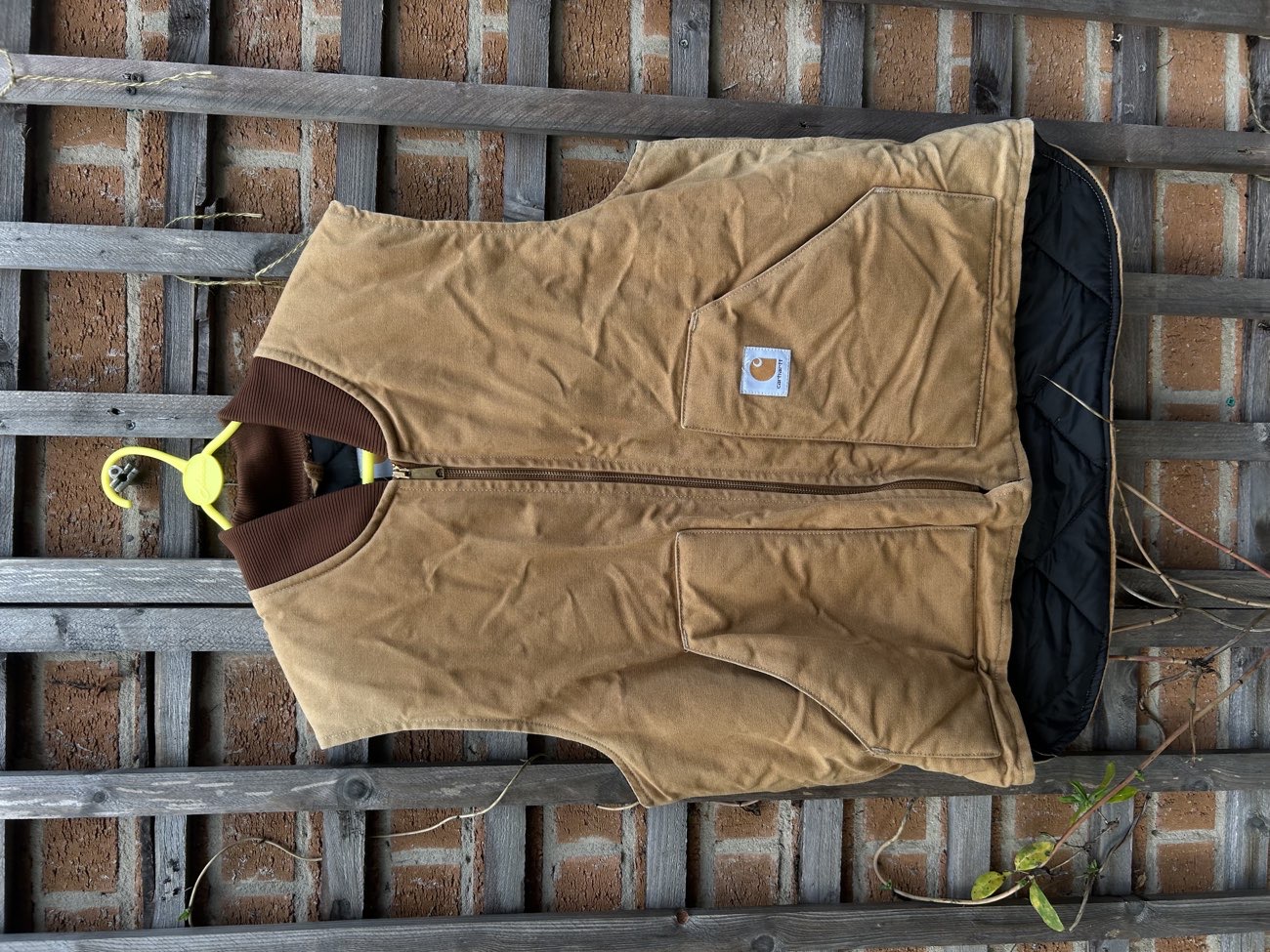 Carhartt 90s duck vest bought at Mencap for £13.00
