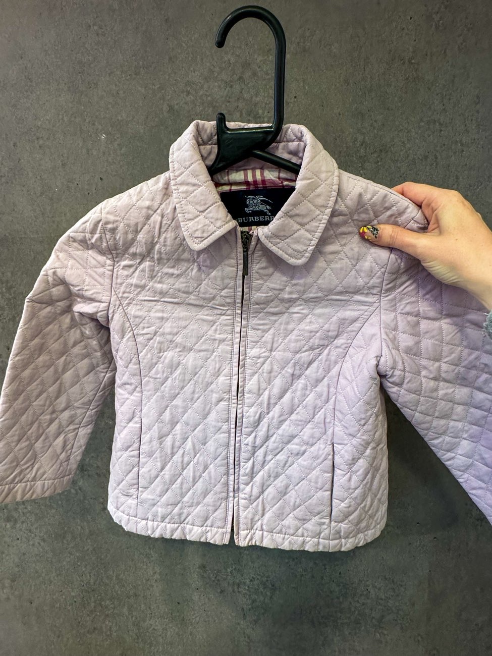Kids pink quilted Burberry Jacket 💕£7 😱 bought at Swipe Vintage x Witney Kilo Sale for £7.00