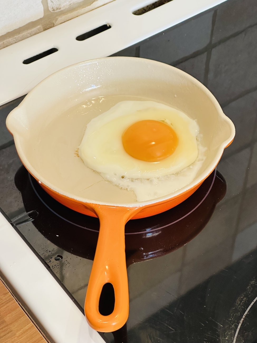 Le Creuset skillet product bought at Oxfam Shop for £12.99